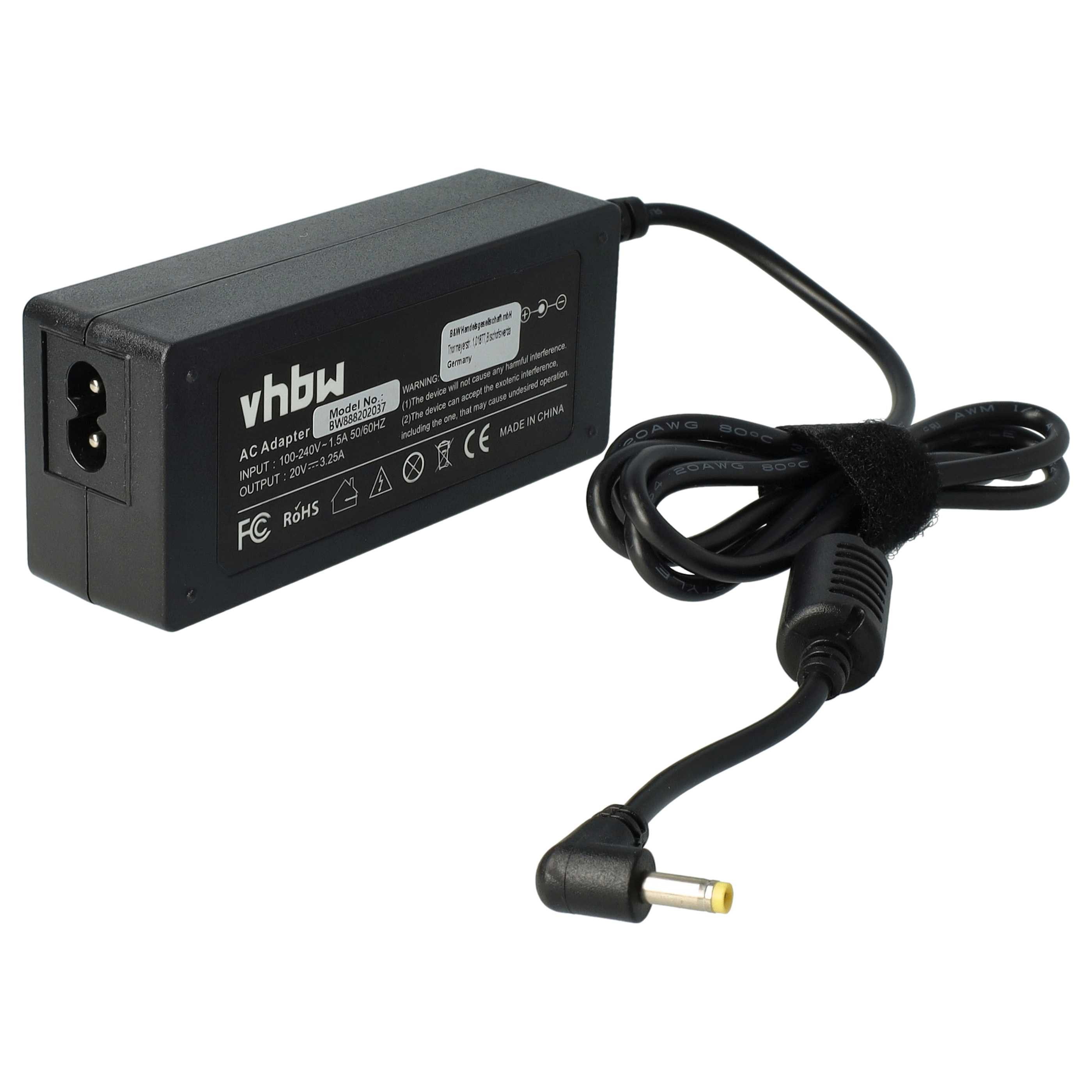 vhbw Netzteil Ersatz für Lenovo ADLX65CDGE2A, ADLX65CDGG2A, ADLX65CDGC2A, Notebook-Ladegerät