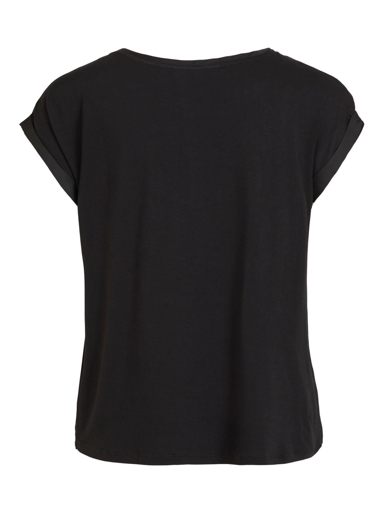 Vila T-Shirt VIELLETTE S/S SATIN TOP/SU günstig online kaufen