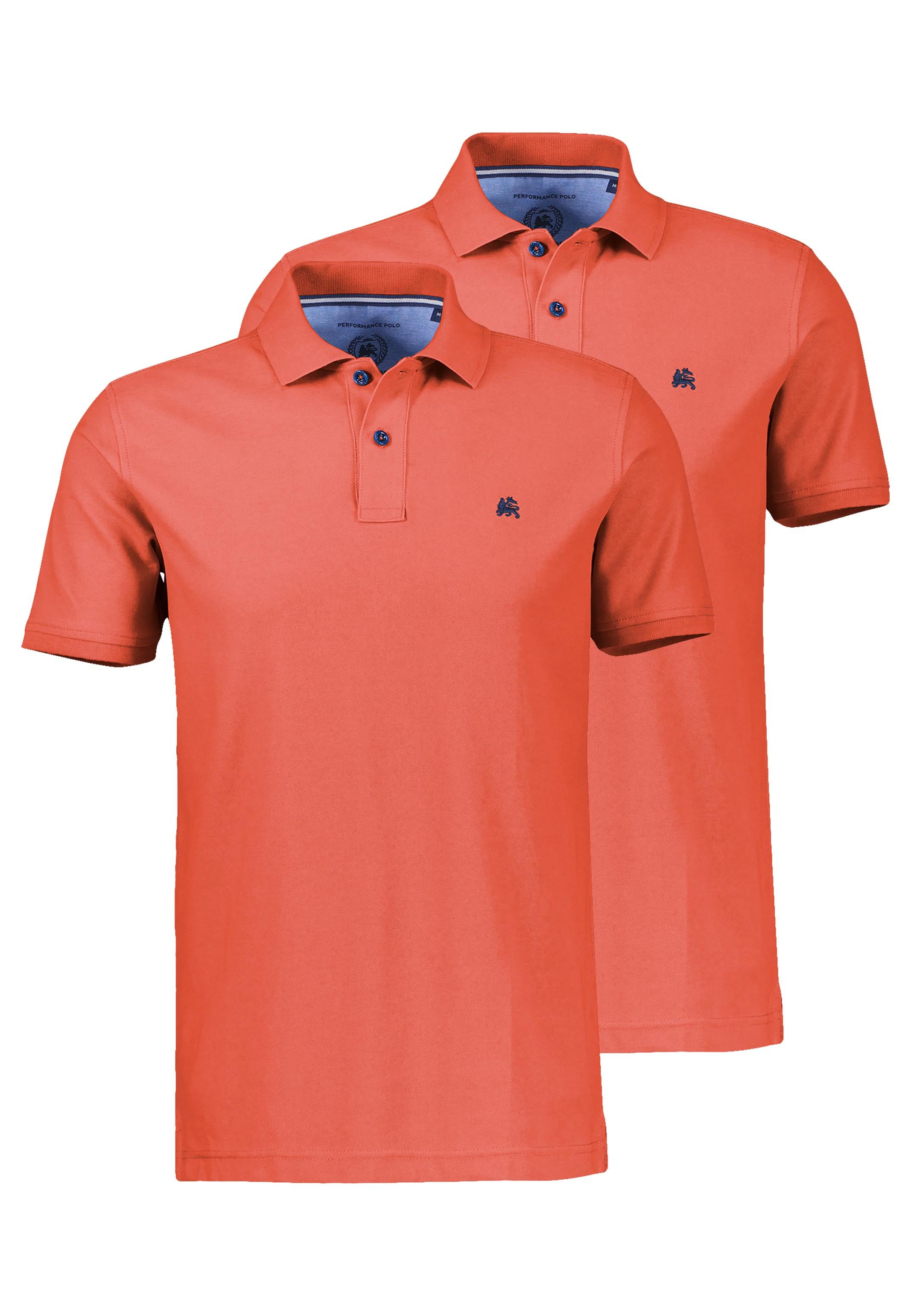 LERROS Poloshirt 2er Pack Basic (Spar-Set, 2-tlg) Poloshirt - Baumwolle - Atmungsaktiv - Atmungsaktive Piqueware