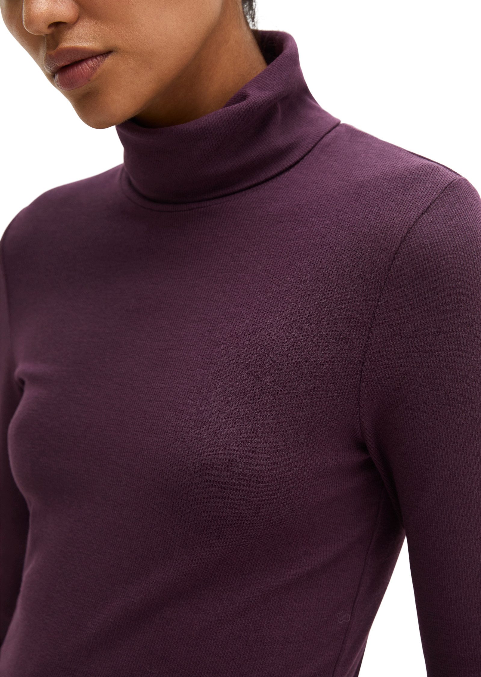 Marc O'Polo Langarmshirt aus soft geripptem Jersey – Bild 4 von 5