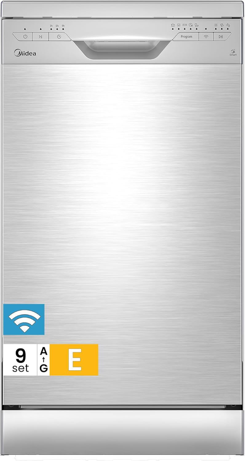Midea Standgeschirrspüler SF 3.45N Pro, 9 l, 9 Maßgedecke