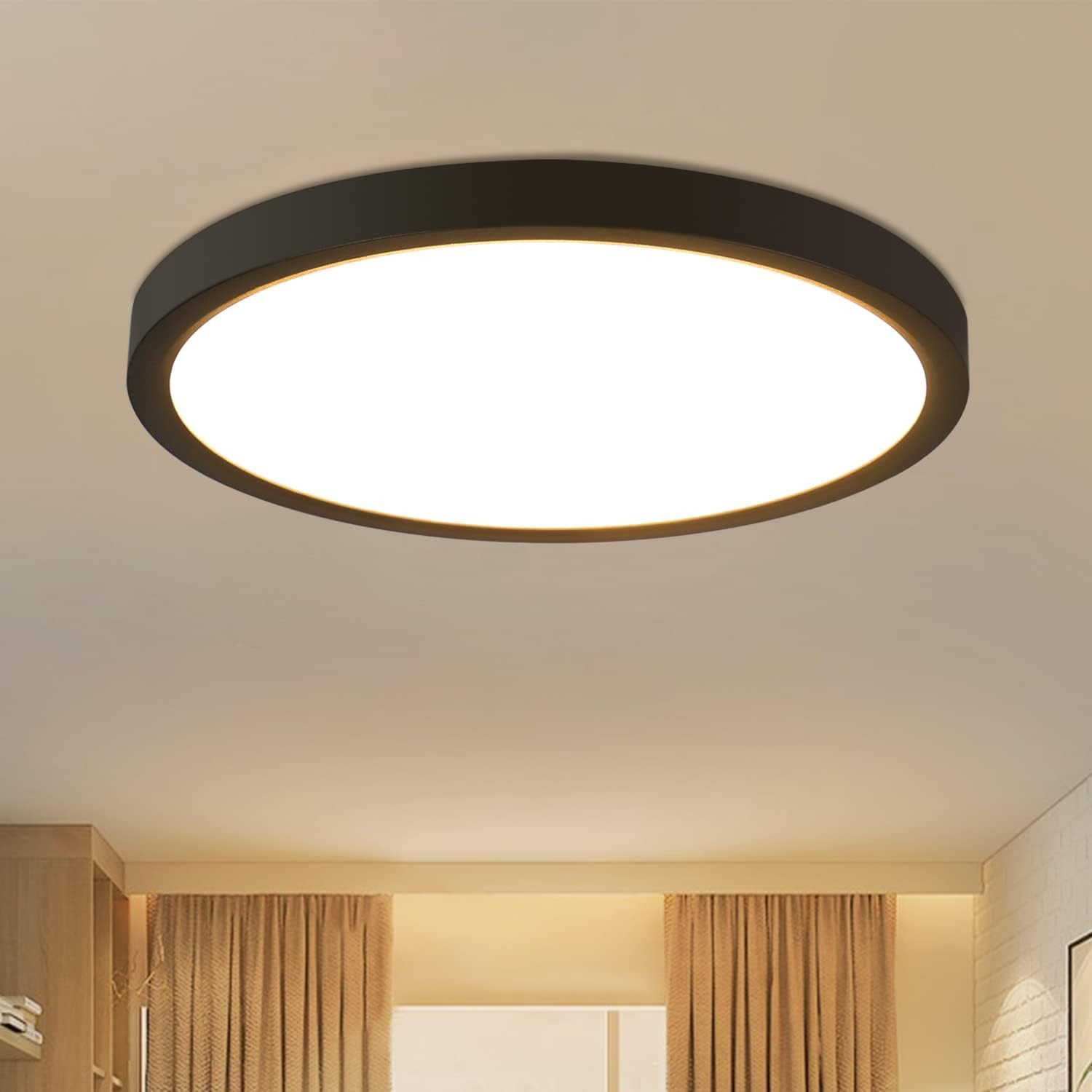ZMH LED Deckenleuchte Wohnzimmer Deckenlampe Modern einfache Selbstmontage günstig online kaufen