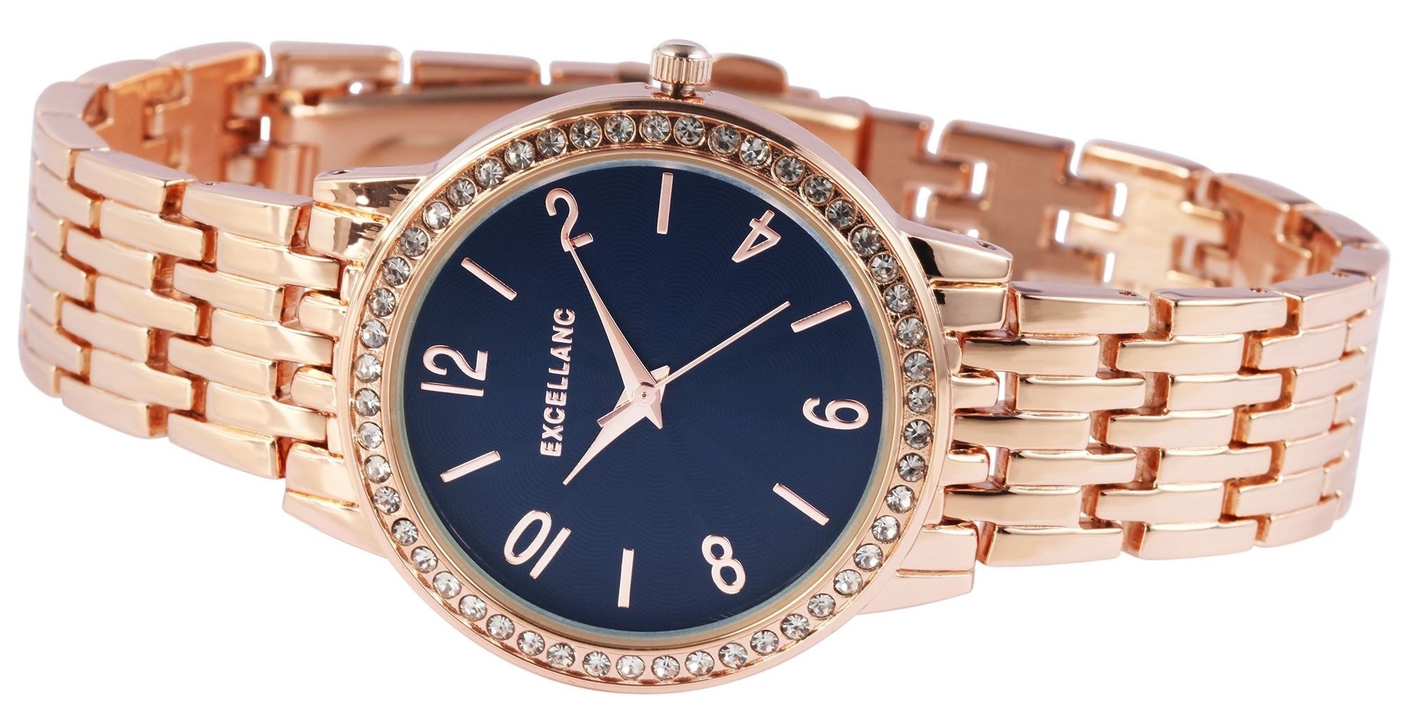 EXCELLANC Quarzuhr EX0328 Excellanc Damenuhr mit Metallband, Damenuhr Metal günstig online kaufen