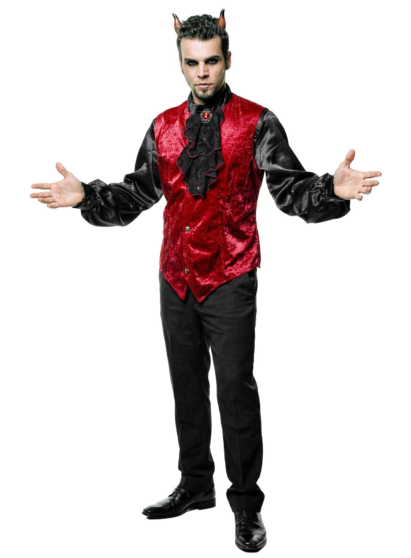In Character Teufel-Kostüm Teufel - Karnevalskostüm Faschingskostüm Herren, Teuflisches Halloween-Kostüm für Männer