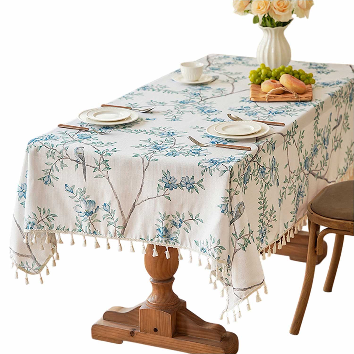 Refttenw Tischdecke Tischdecke mit Blumen und günstig online kaufen