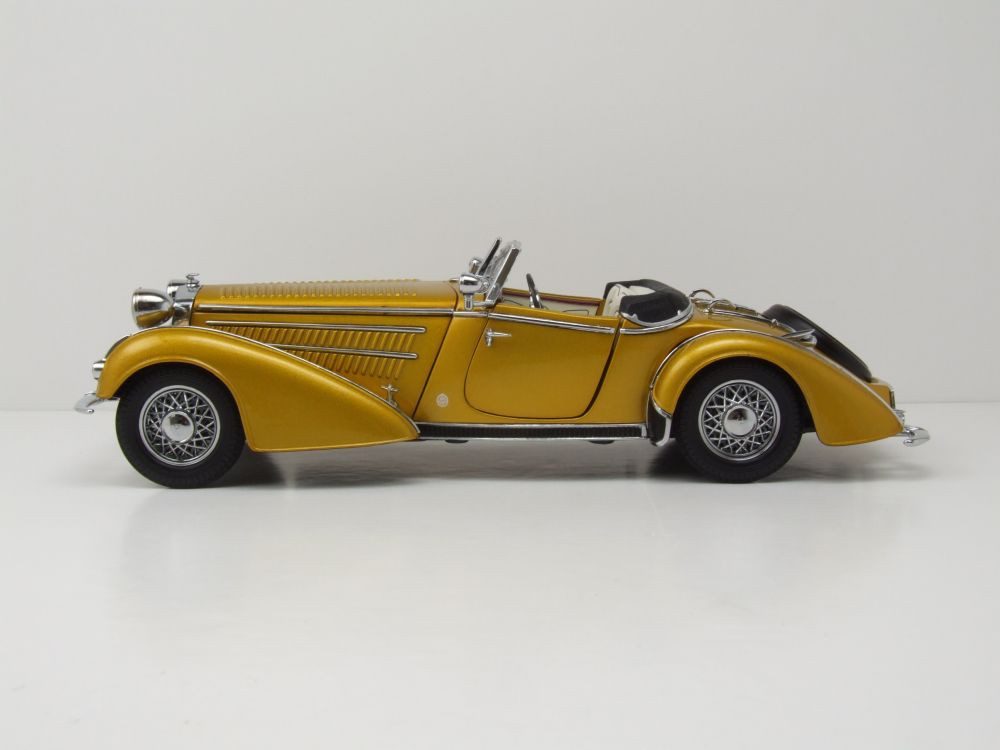 Sun Star Modellauto Horch 855 Roadster 1939 gold, Maßstab 1:18