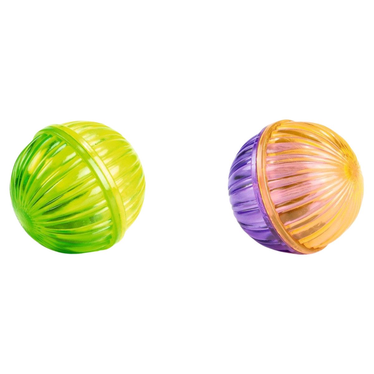 Tierball Katzenspielzeug Spielball mit Perlen - 2 Stück