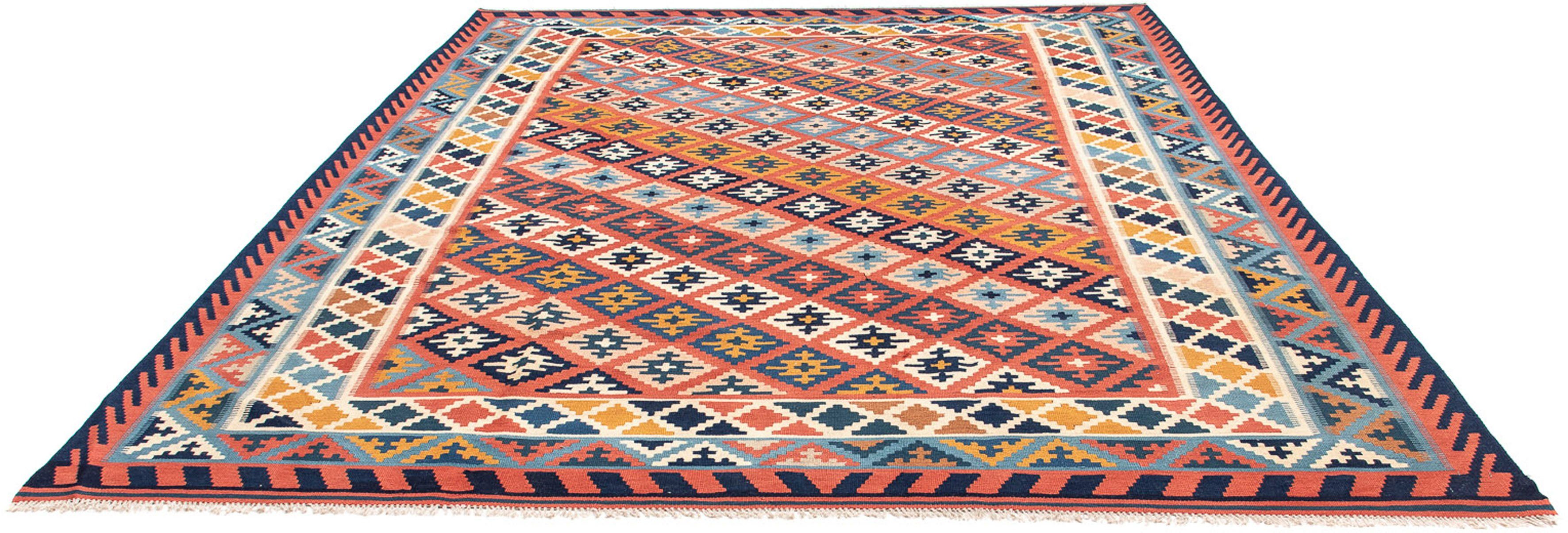Wollteppich Kelim - Oriental - 318 x 248 cm - mehrfarbig, morgenland, rechteckig, Höhe: 4 mm, Wohnzimmer, Einzelstück