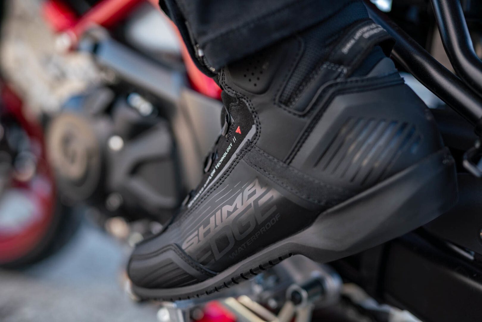 SHIMA Edge wasserdichte Motorrad Schuhe Motorradstiefel wasserdicht