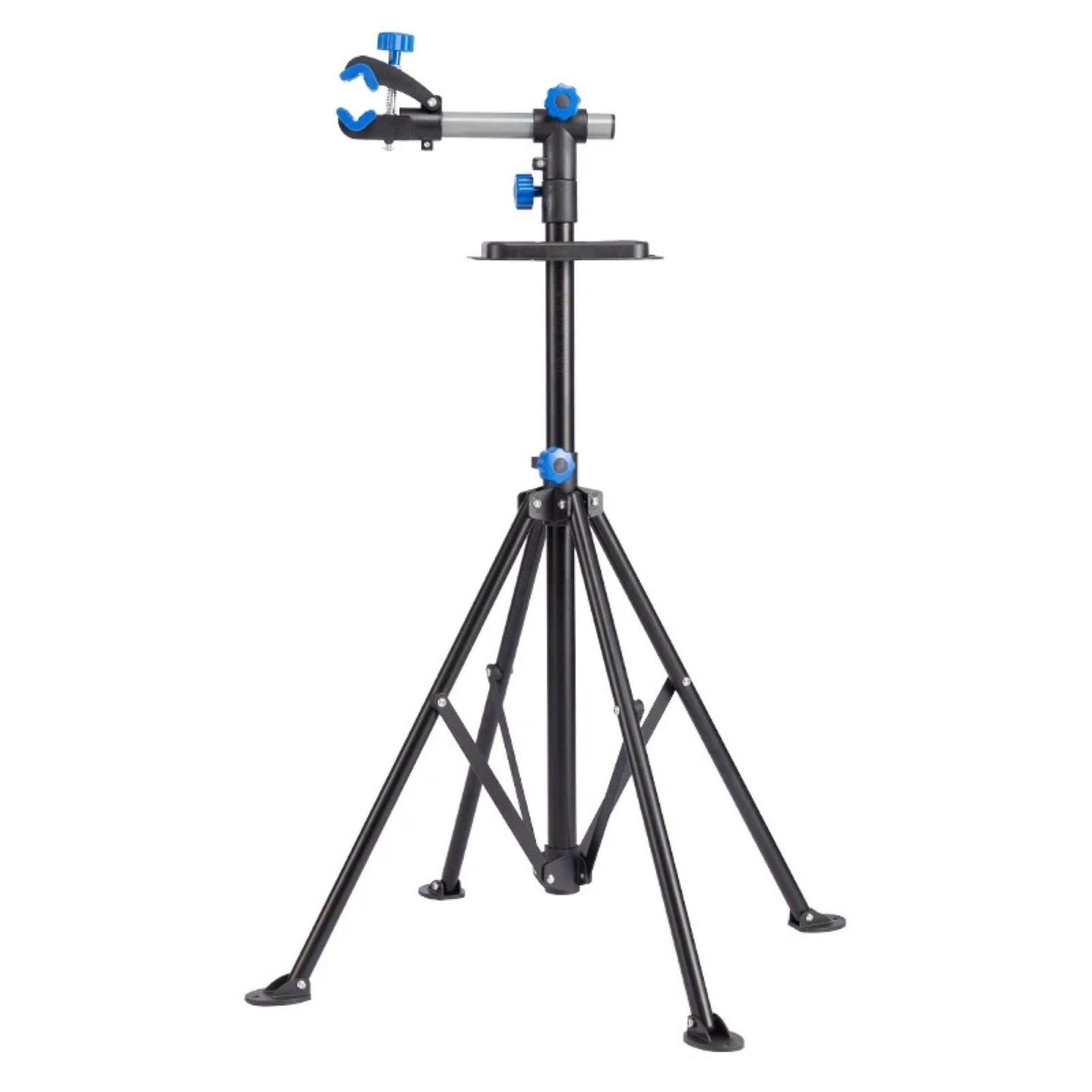 Fahrrad-Montageständer Bodenserviceständer für Fahrräder mit Knöpfen in Schwarz