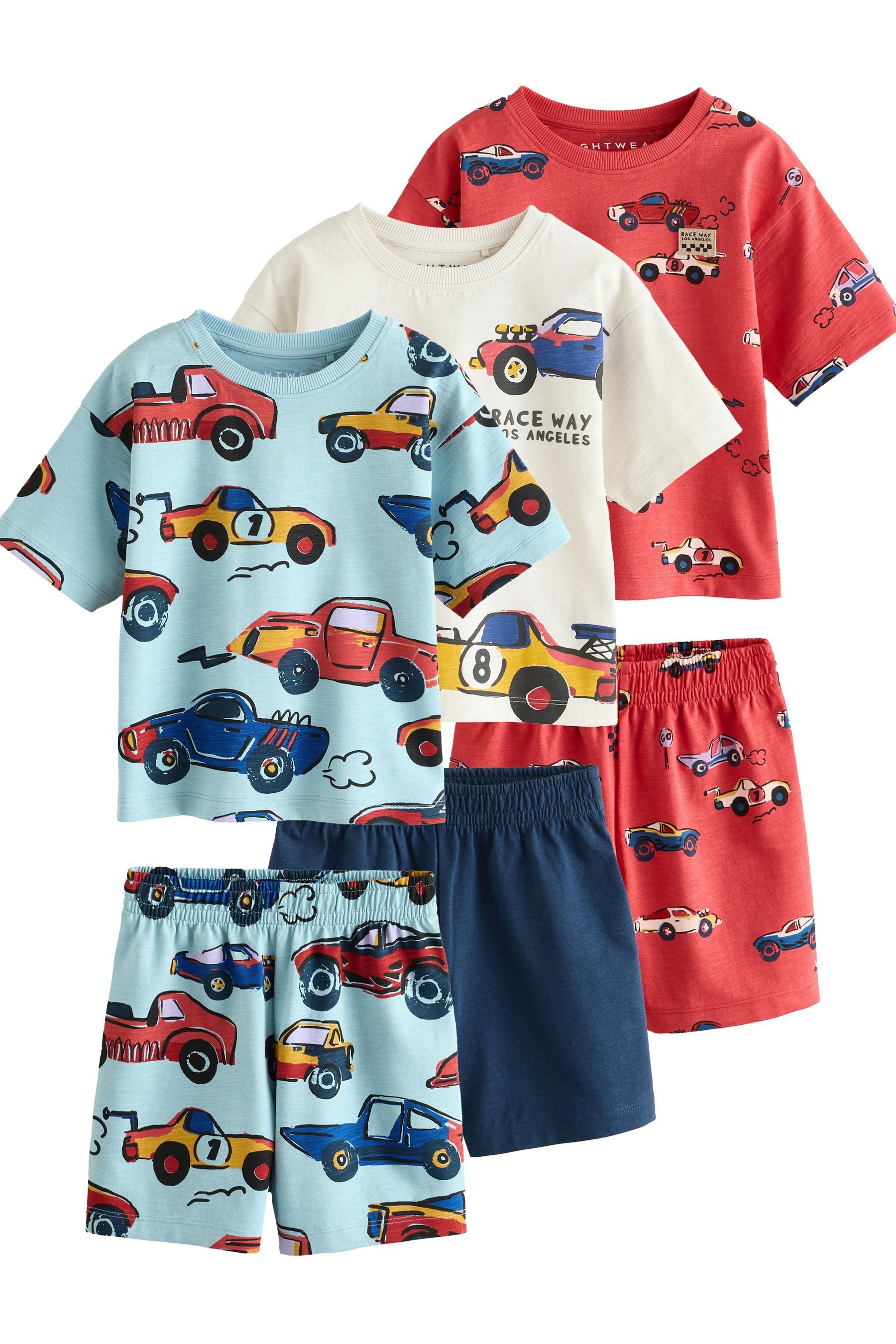 Pyjama Kurze Schlafanzüge, 3er-Pack