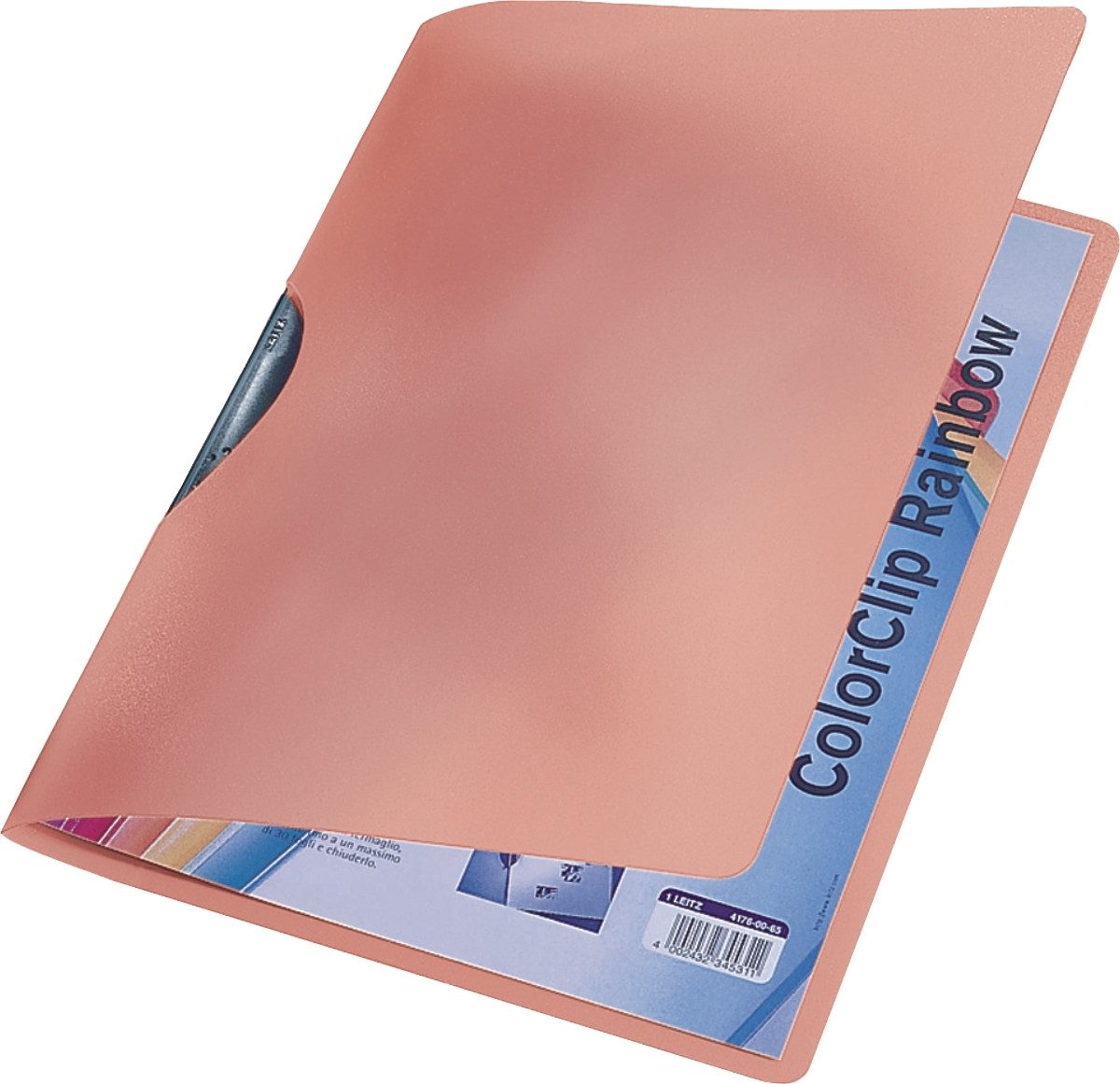 LEITZ Hefter Cliphefter ColorClip Rainbow A4 ca. 30 Blatt orange