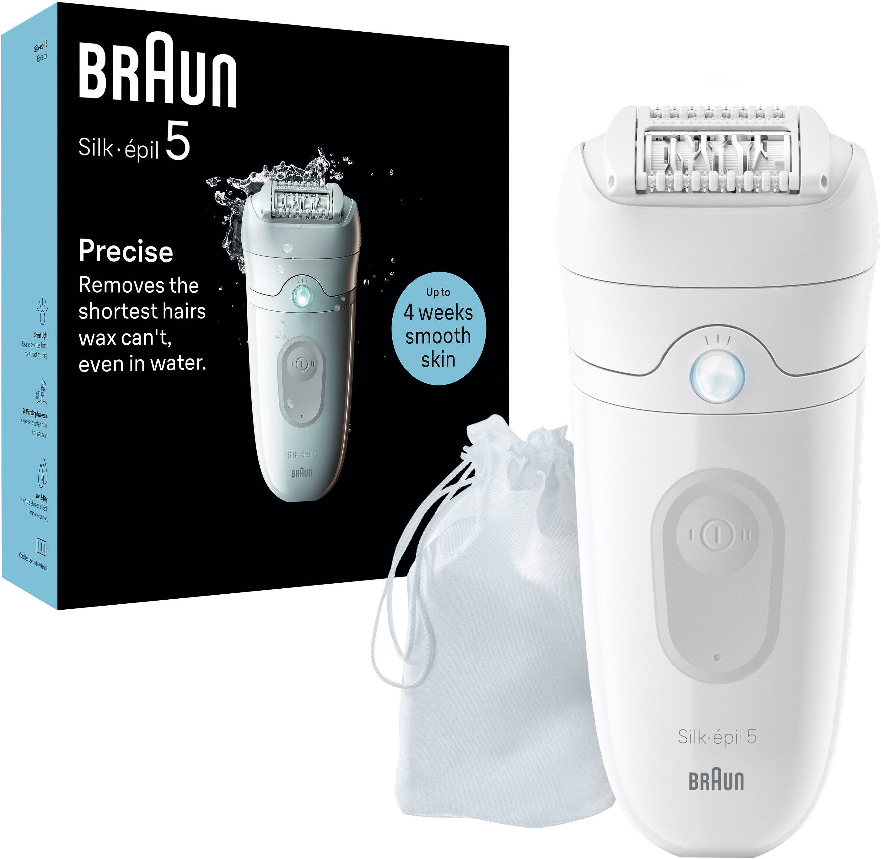 Braun Эпиляторы Silk-épil 5 5-011, Wet&Dry, mit Aufbewahrungsbeutel