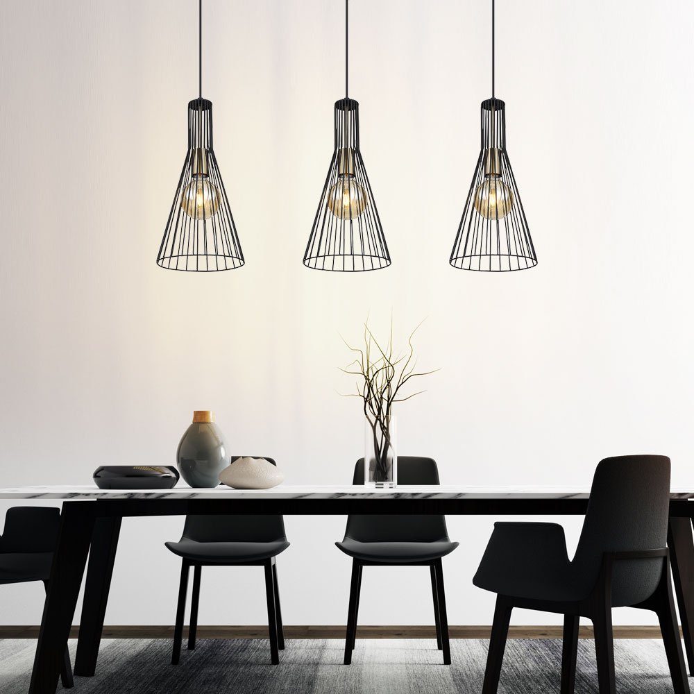 Hängelampe Pendelleuchte, Pendelleuchte inklusive, etc-shop Esszimmerlampe Esstisch Leuchtmittel modern schwarz nicht