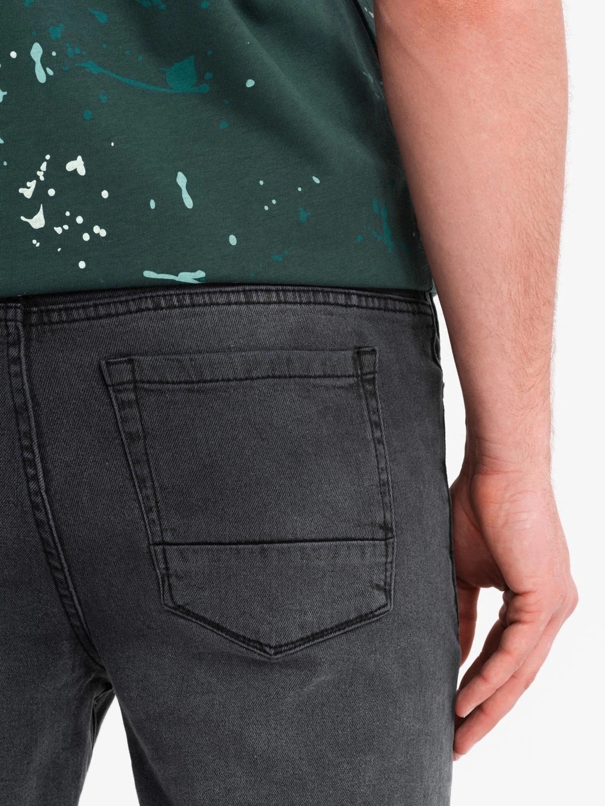 OMBRE Jeansshorts Denim-Shorts für Herren mit hochgekrempeltem Bein
