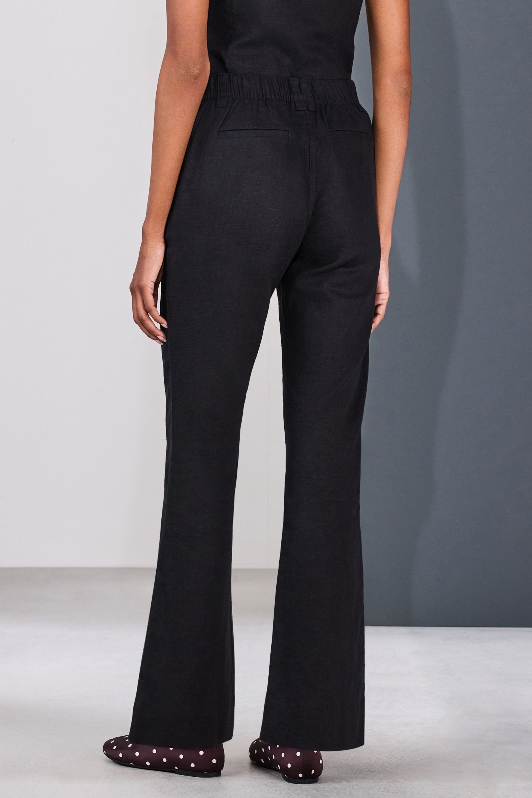 Next Schlaghose Elegante Hose mit ausgestelltem Bein, Kurzgröße (1-tlg) günstig online kaufen