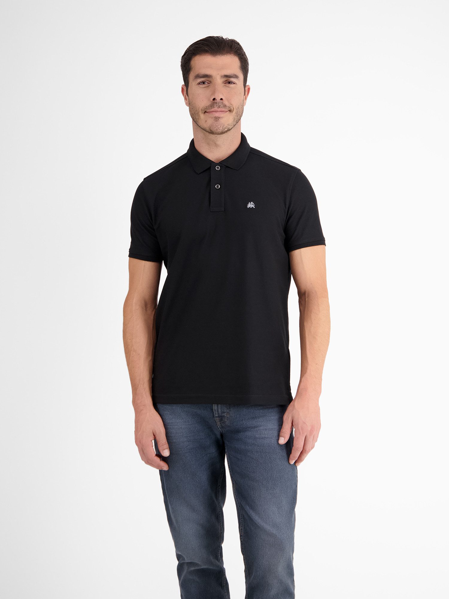 LERROS Poloshirt Poloshirt mit COOL & DRY Funktion in Piqué-Qualität Atmungsaktiver Baumwollmix, Feine Piqué-Qualität, Zeitloser Polo-Style