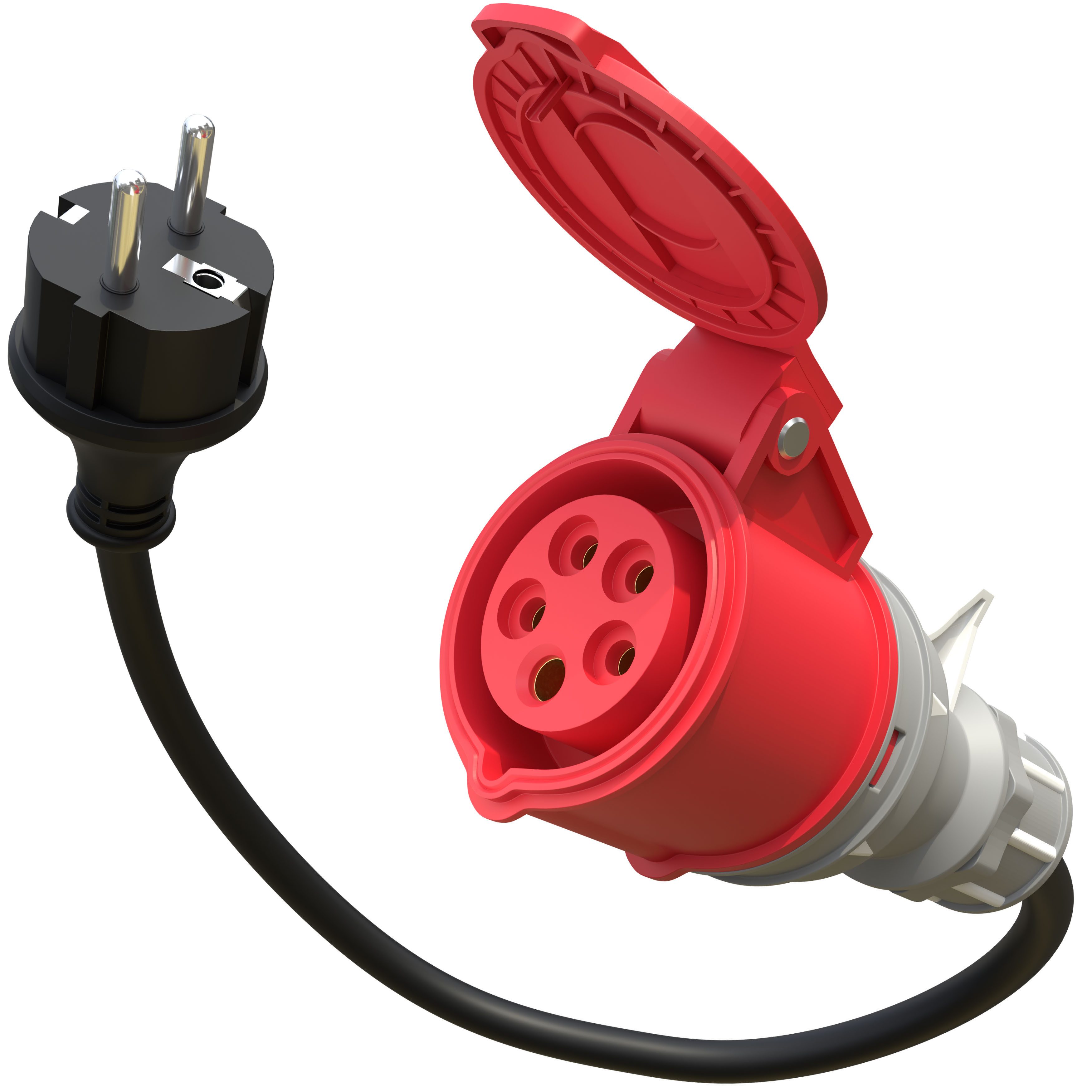 Poppstar CEE-Adapterkabel, 45 cm