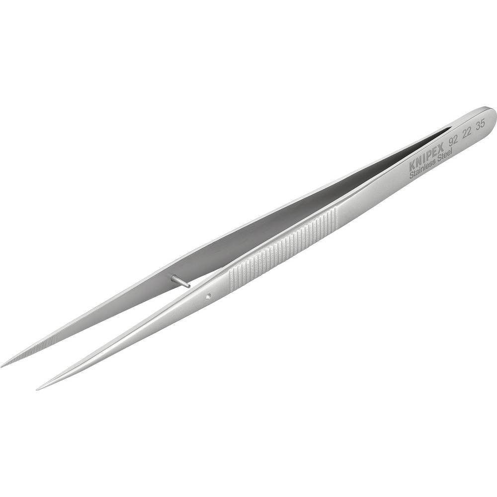 Knipex Pinzette Präzisionspinzetten mit Führungsstift spitze Form 92 22 35