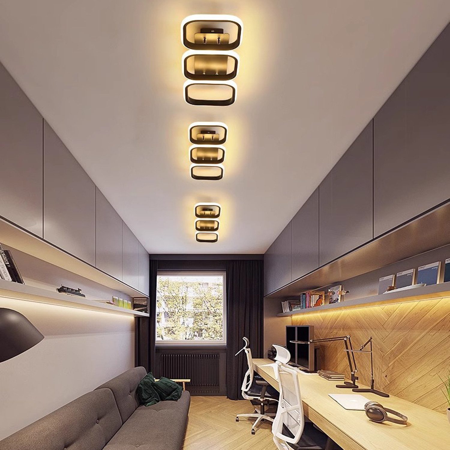 wohnTRAUM24 Deckenleuchte LED Deckenleuchten Dimmbar deckenlampen 3-Farbige günstig online kaufen