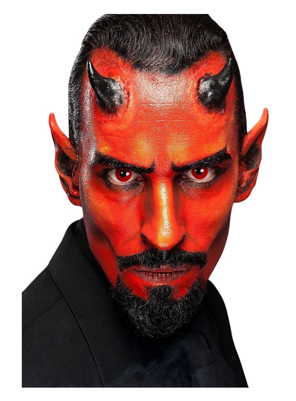 Maskworld Theaterschminke Make-up Set Teufel, Halloween Schminkset mit perfekt abgestimmten Komponenten