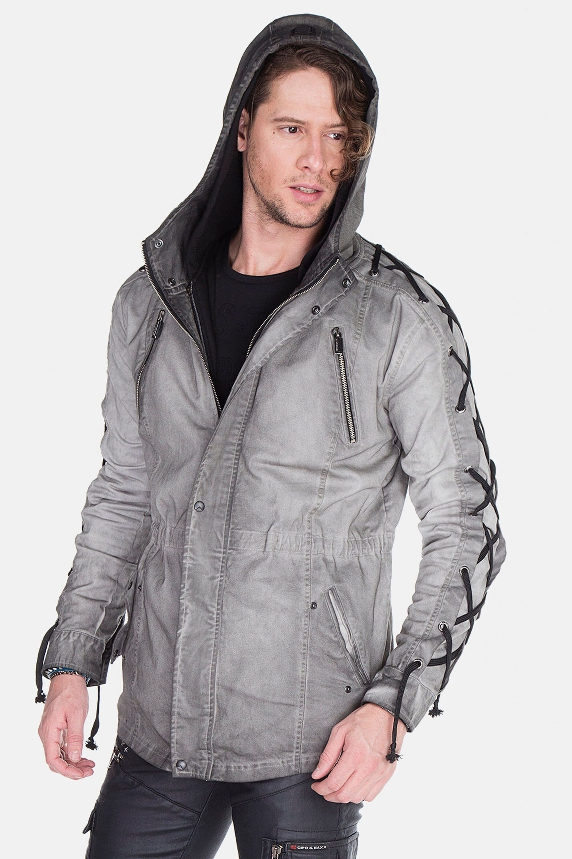 Cipo & Baxx Outdoorjacke Jacke mit Rückendetail, CJ-183 – Bild 4 von 5