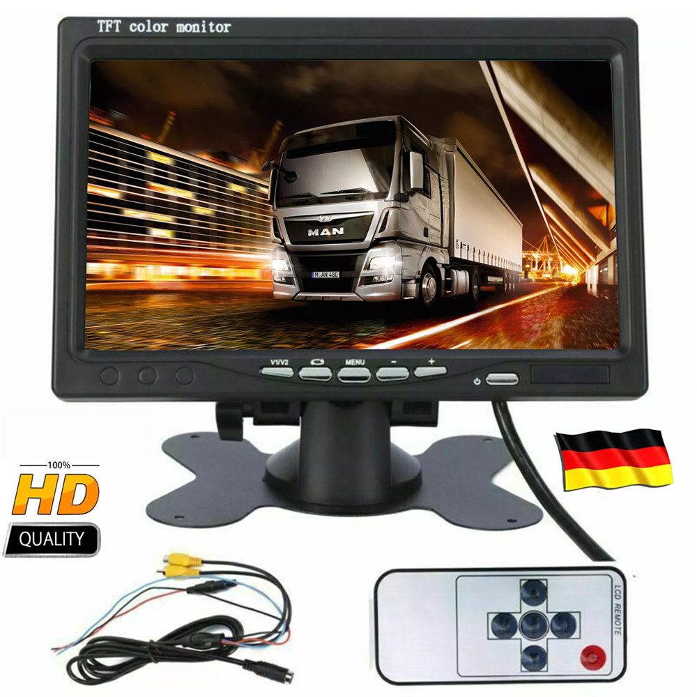 7" TFT LCD Rückfahr HD Bildschirm Monitor für PKW LKW Rückfahrkamera Rückfahrkamera