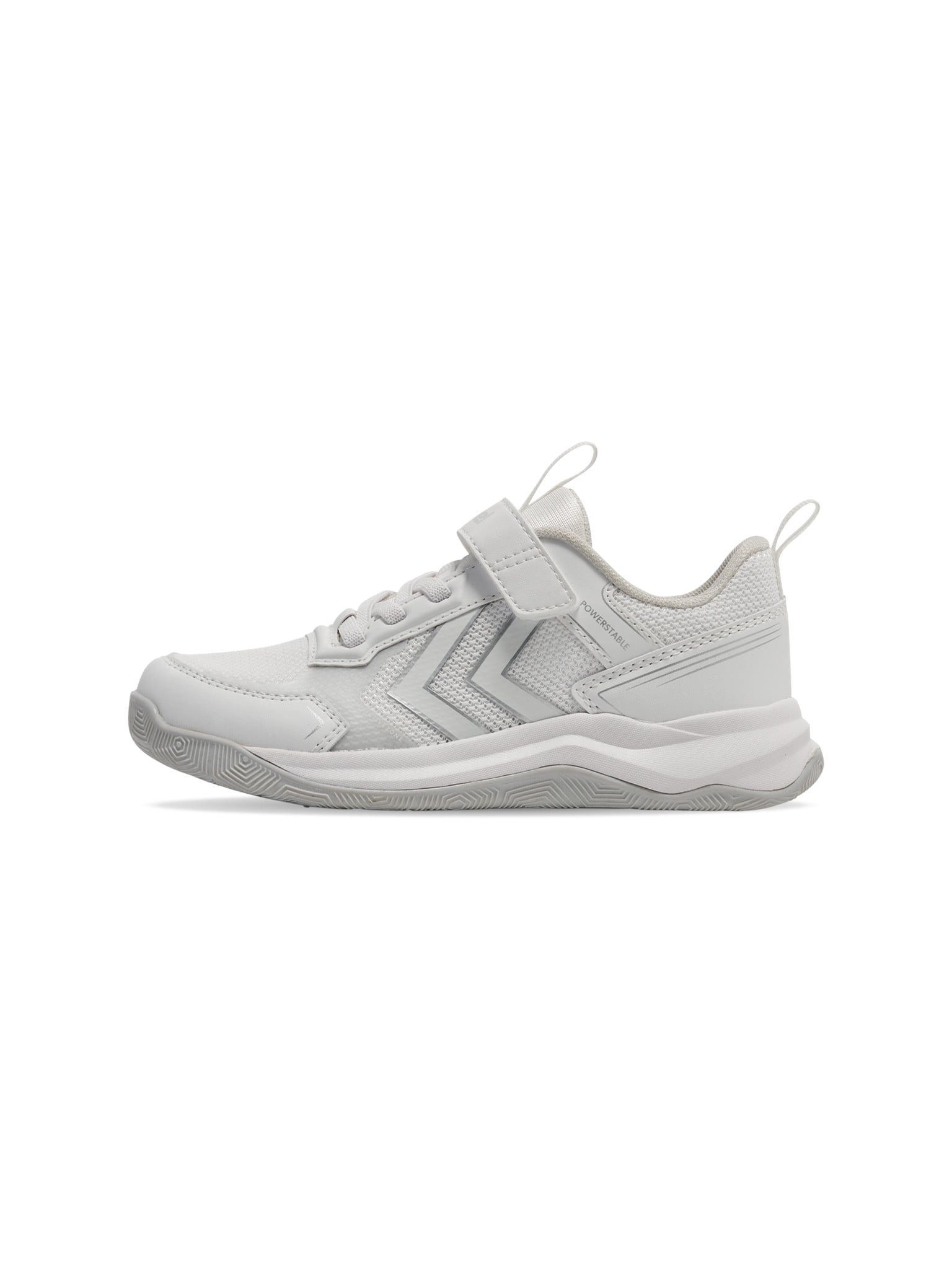 hummel Hallen-Indoorschuhe Power Stable VC (Klettverschluss) weiss Kinder Badmintonschuh