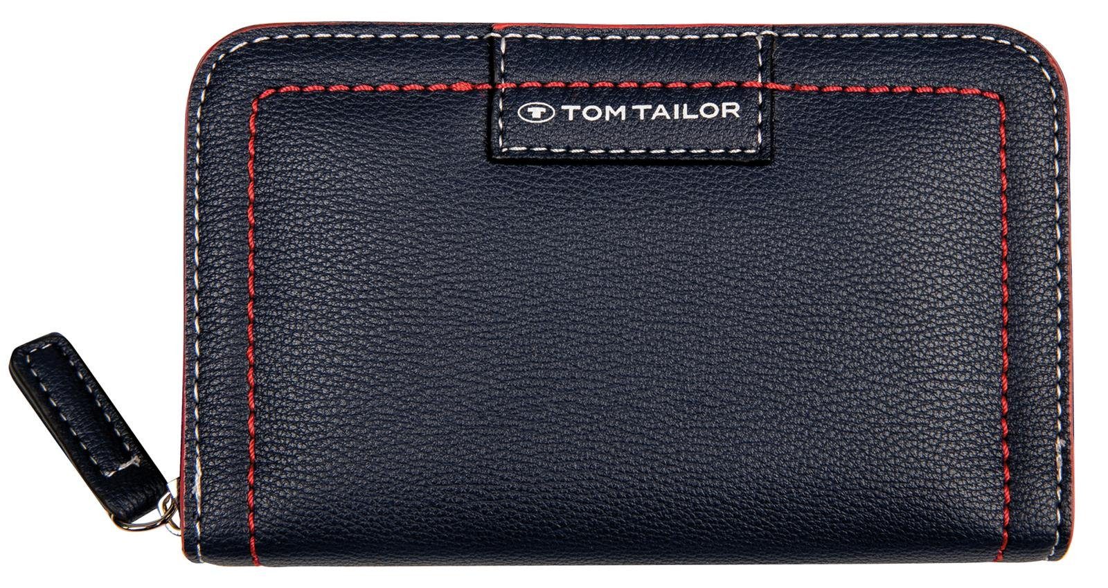 TOM TAILOR Geldbörse TOM TAILOR, ELA, Reißverschluss Geldbörse, Damen 16,5x10x3 53 BLUE