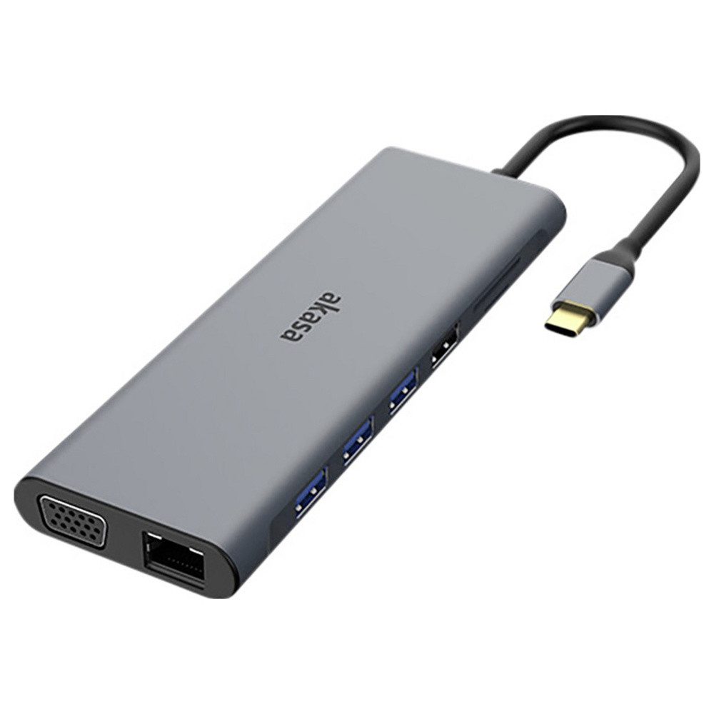 Laptop-Dockingstation Akasa USB-C® Dockingstation USB Type-C 14-In-1 Dock Passend für Marke