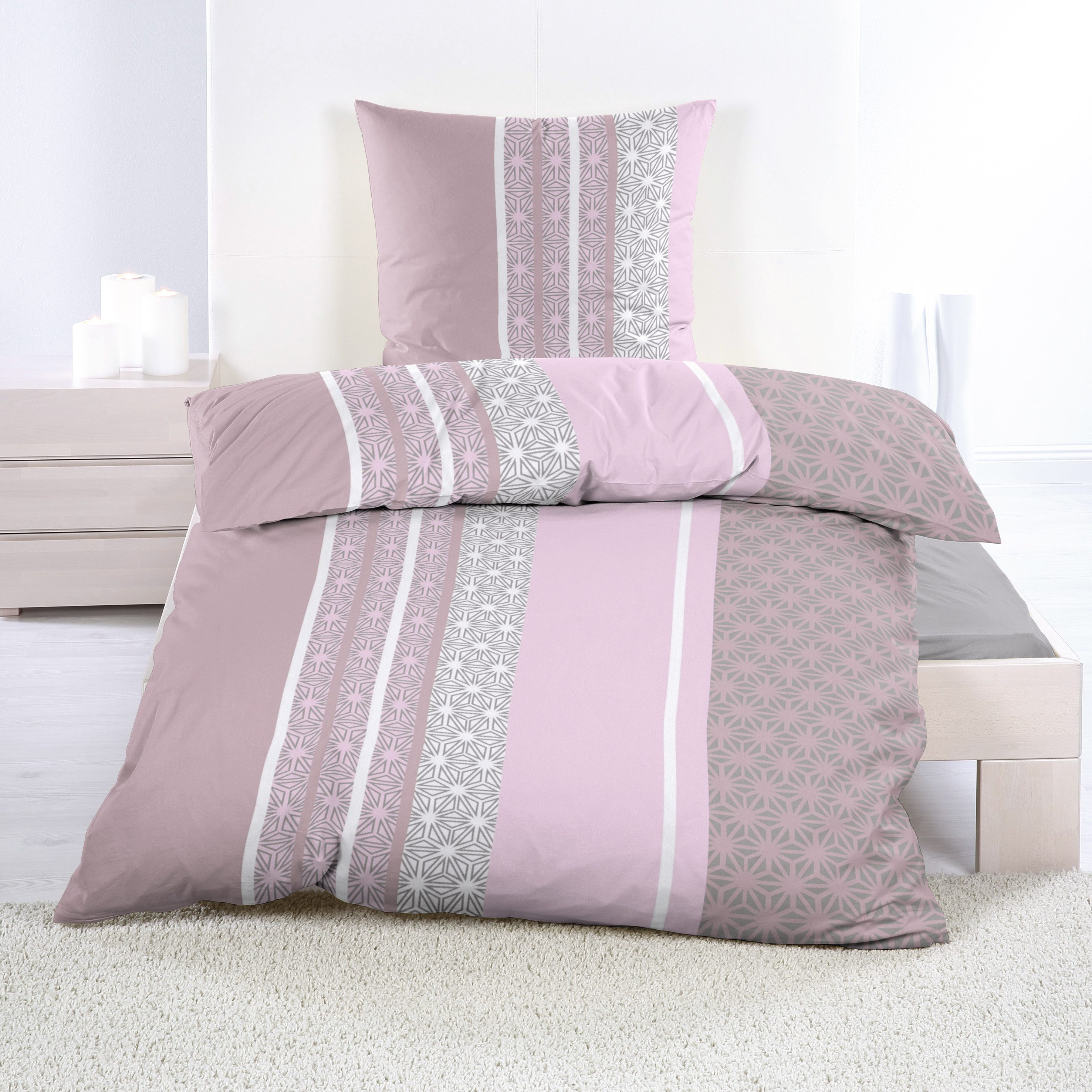 Casa Colori Bettwäsche Renforce Ganzjahres Bettgarnitur günstig online kaufen