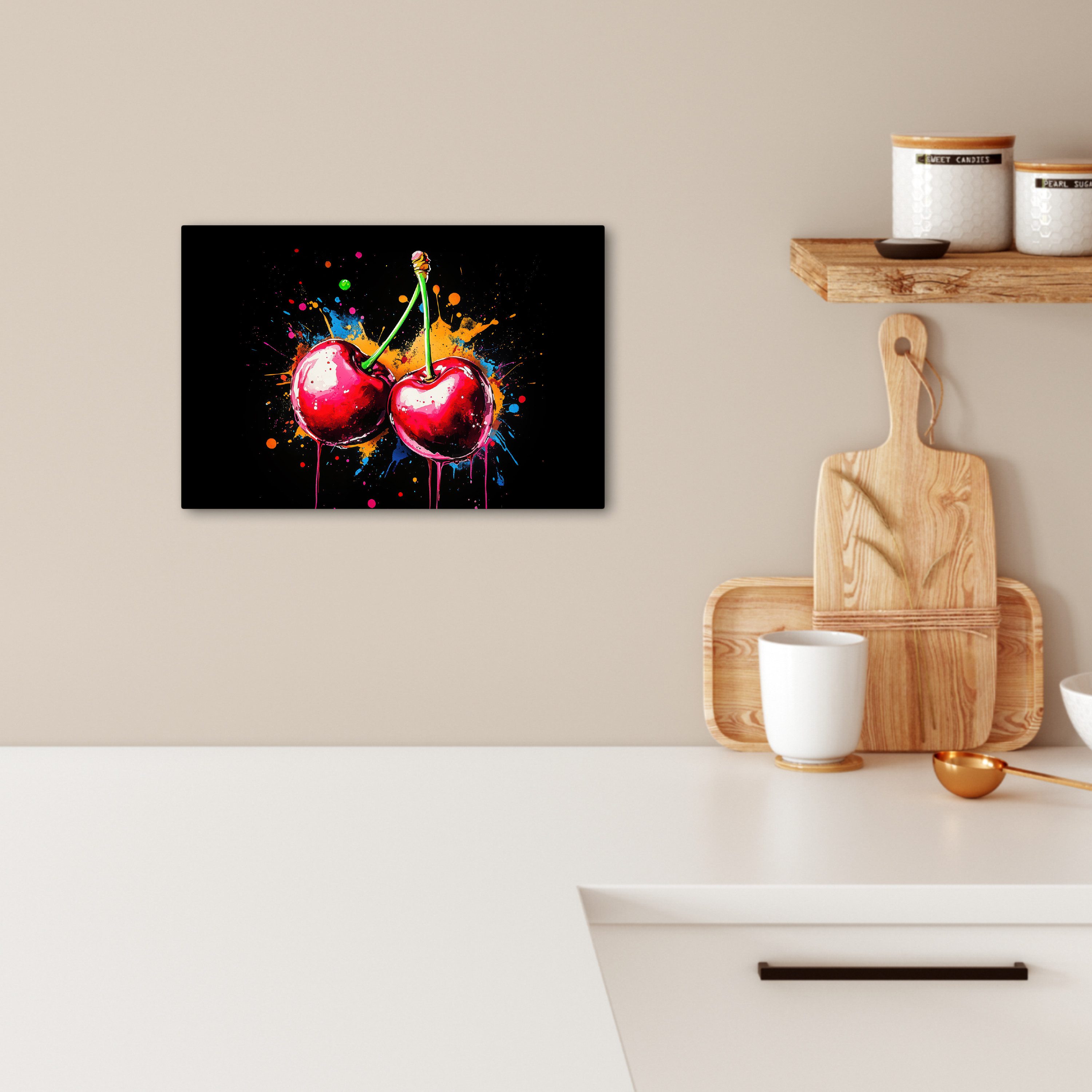 OneMillionCanvasses® Leinwandbild Kirschen - Obst - günstig online kaufen