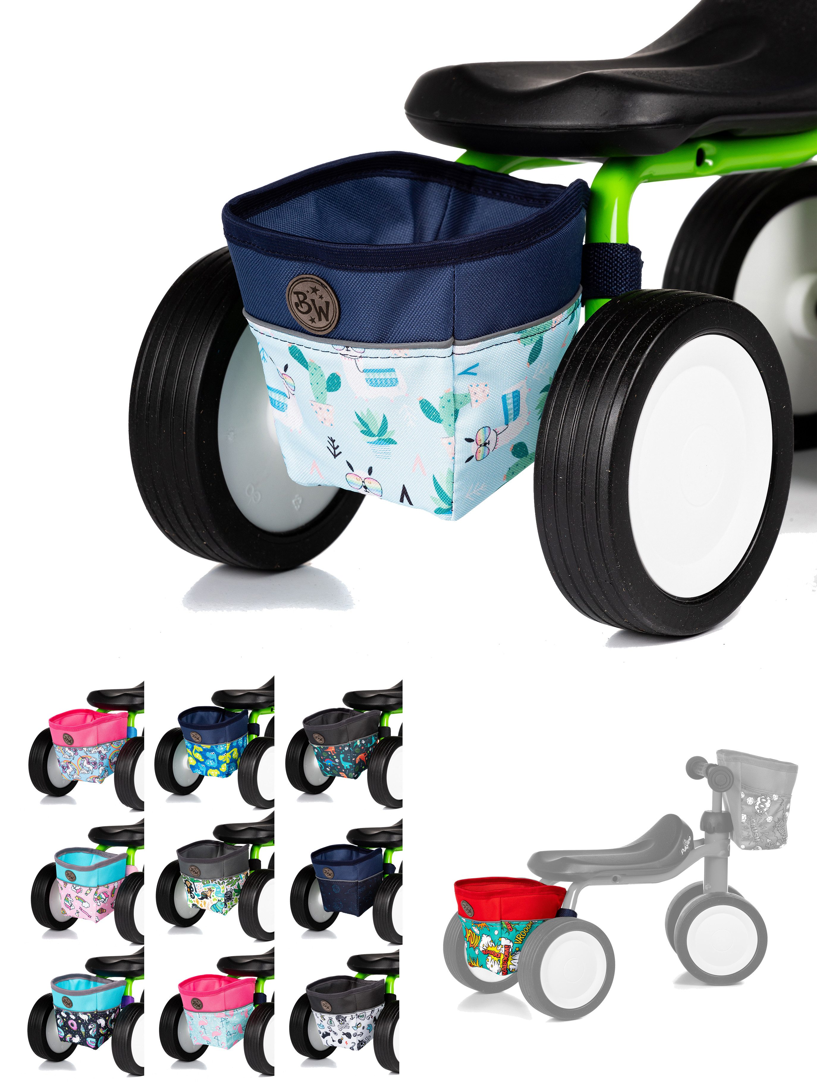 BambiniWelt by Rafael K. Fahrradtasche Rahmentasche Tasche kompatibel mit Pukylino Wutsch Fitsch Puky, -