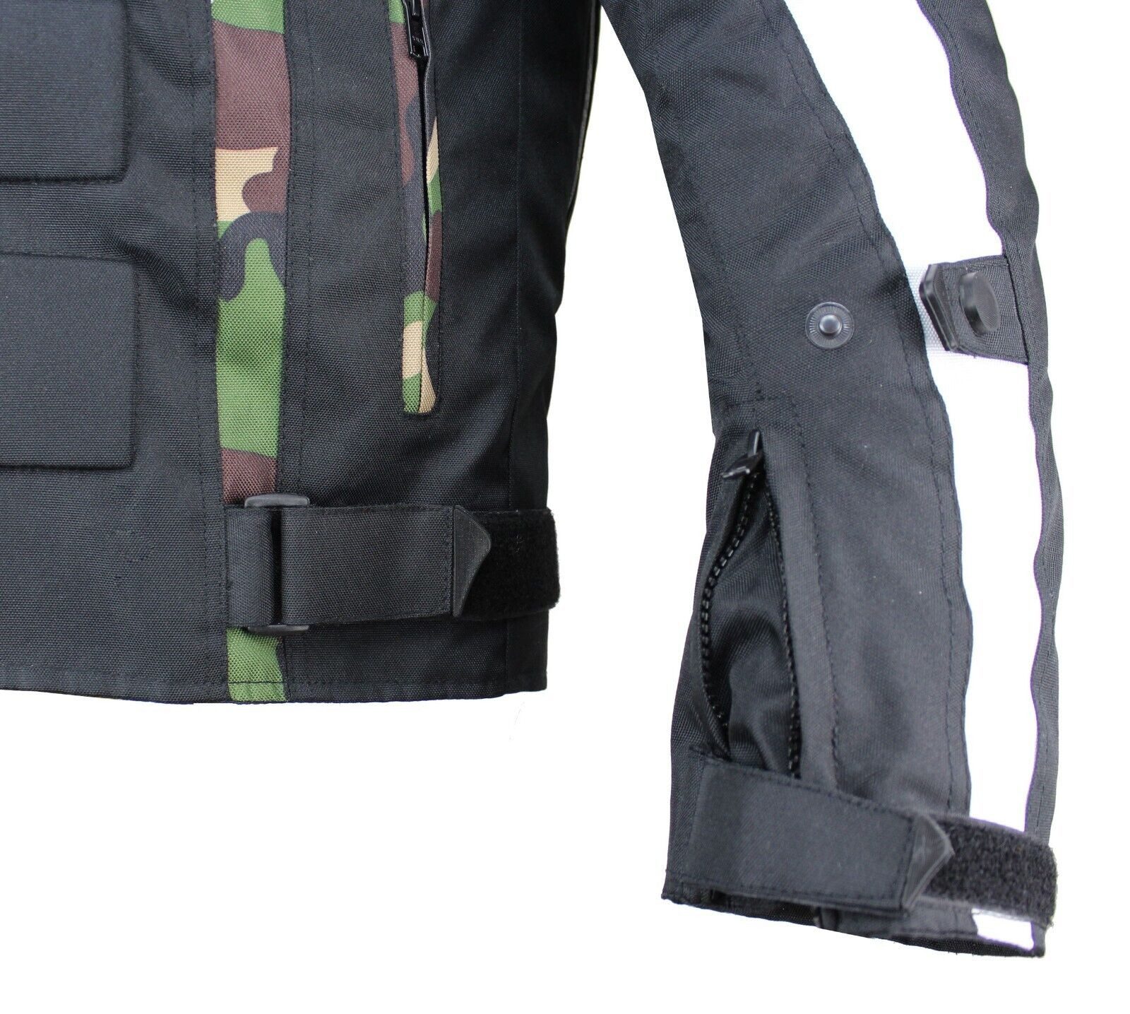 Alpha Speeds Motorradjacke Herren Motorrad Biker Textil Jacke Wasserdicht Jacke mit Protektoren Belüftungssysteme, Innenjacke trennbar: All Season, SLIM Camo-Gr – Bild 5 von 5