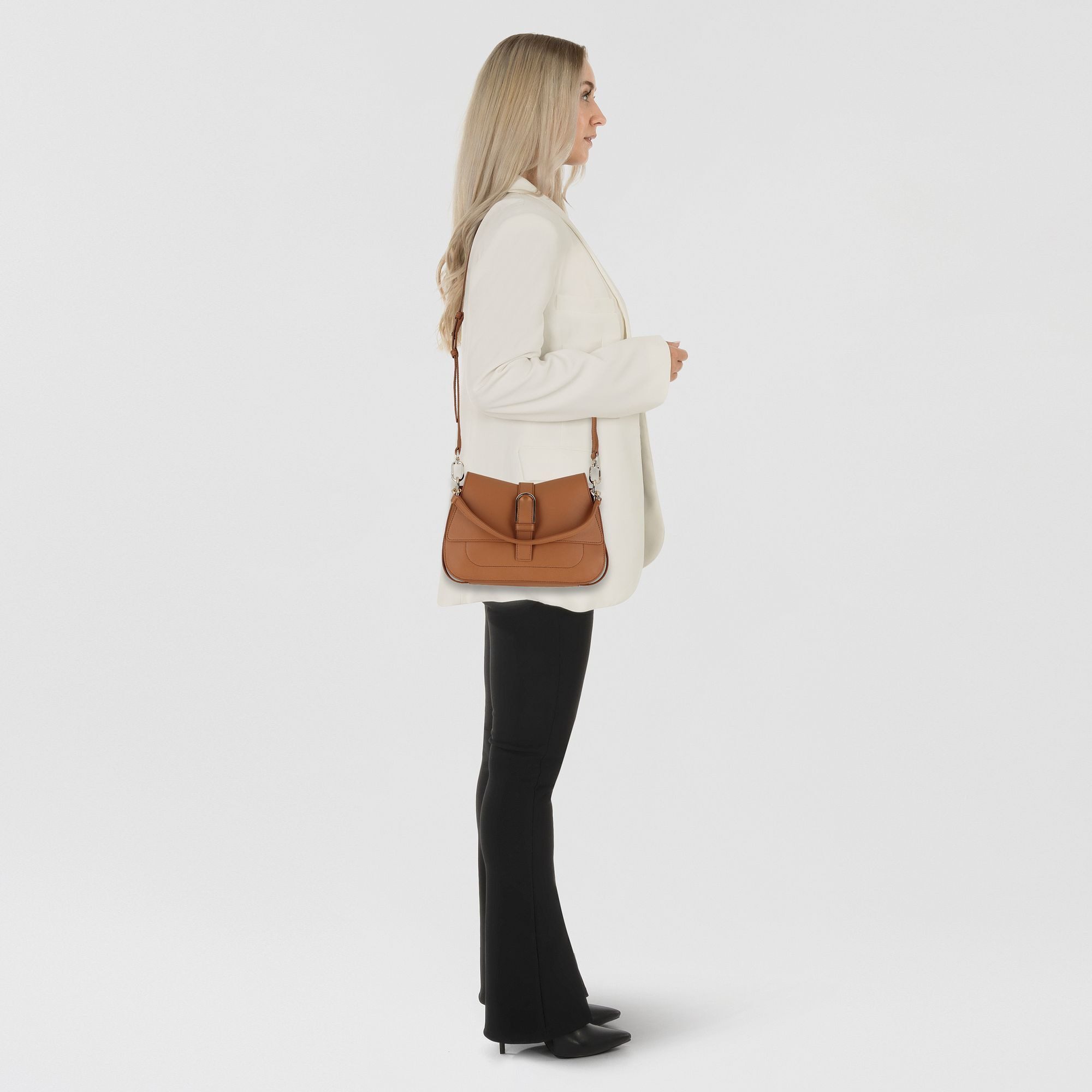 Furla Henkeltasche Flow, Leder