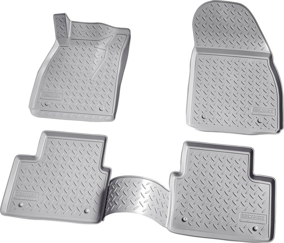 RECAMBO Passform-Fußmatten CustomComforts (4 St), für Opel Insignia, A 2008  - 2017, perfekte Passform, Pflegeleicht, strapazierfähig, reißfest und  geruchsneutral