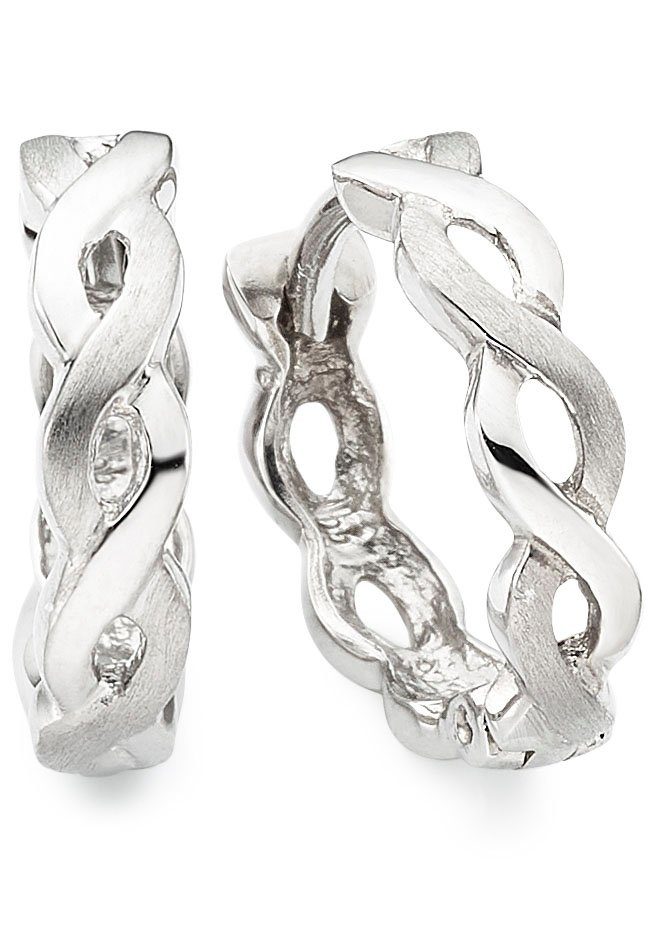 Bruno Banani Paar Creolen Schmuck Geschenk Silber 925 Ohrschmuck Ohrringe