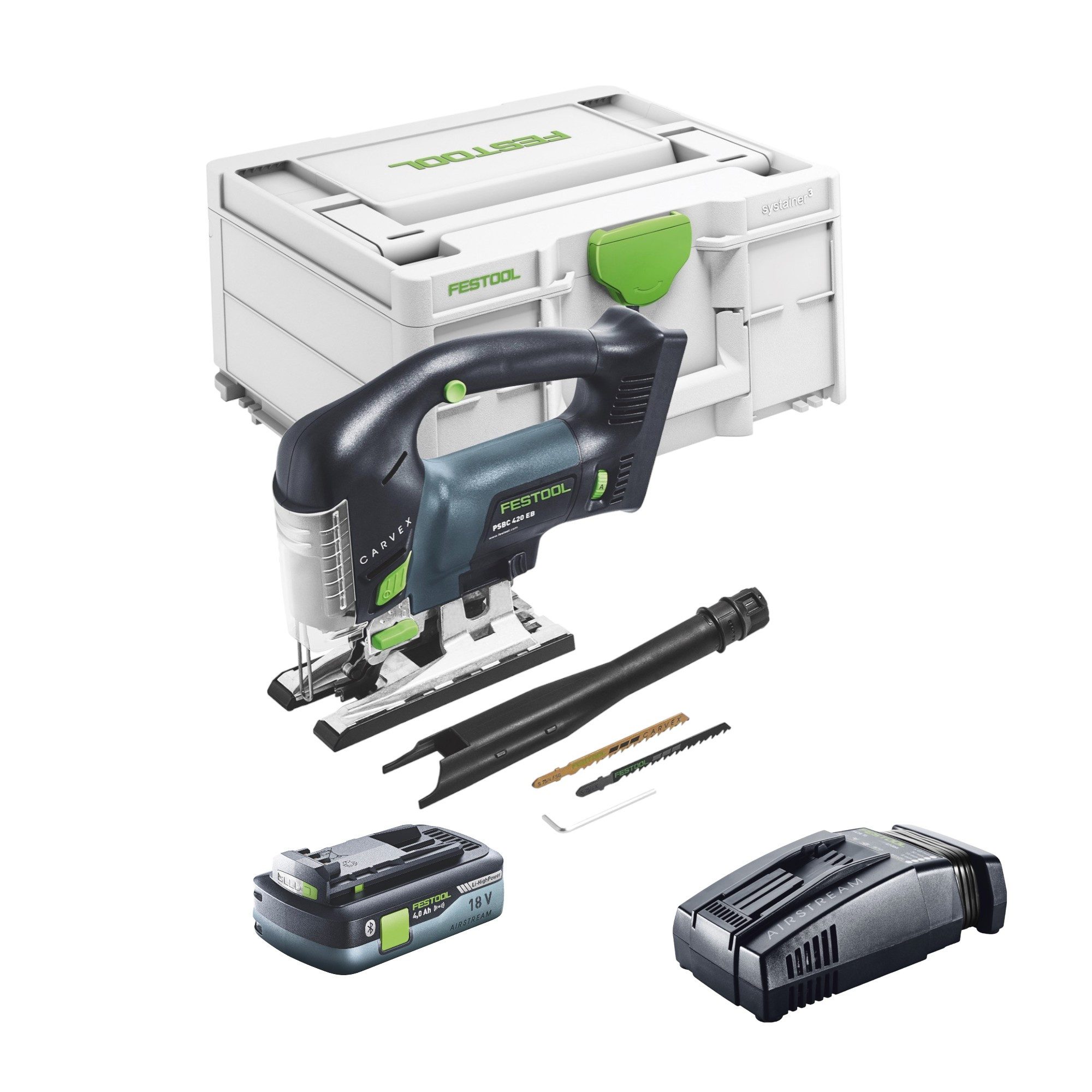 FESTOOL Kompakt-Handkreissäge Festool CARVEX PSBC 420 EB-Basic Akku Pendelstichsäge 18 V 120 mm (57