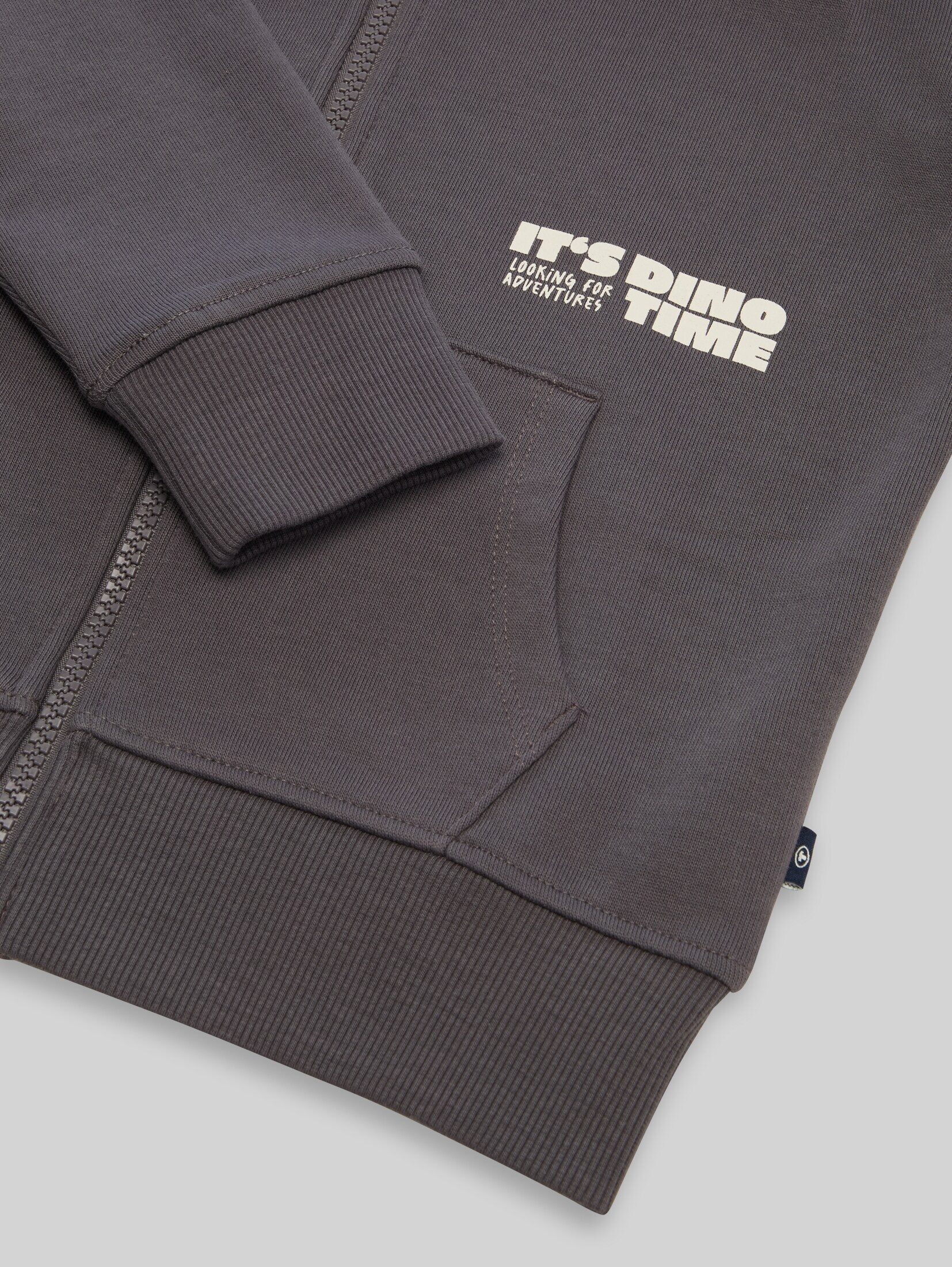 TOM TAILOR Sweatjacke Strick & Sweatshirts Hoodie Sweatjacke mit Rückenprint