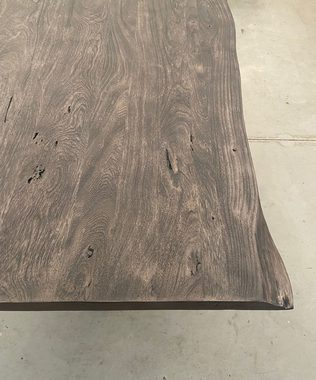 Main Möbel Esstisch Baumtisch "Pune" 160x90cm Akazie grau & Eisen schwarz