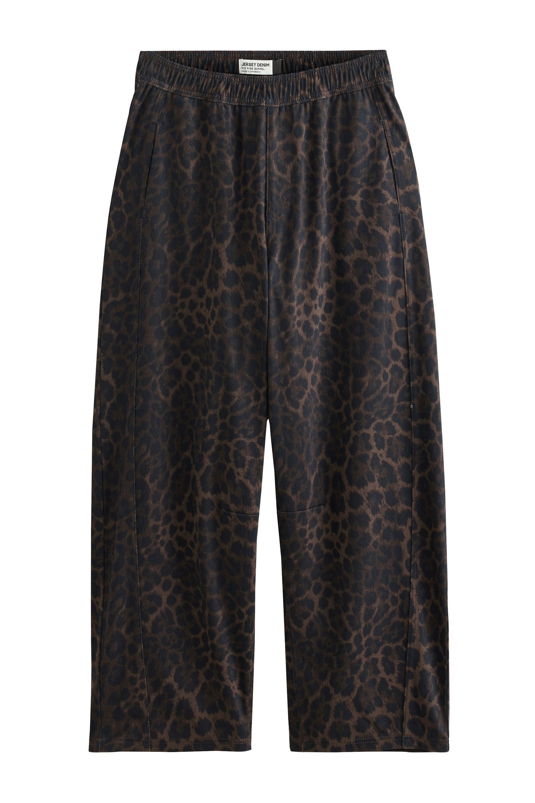 Next Weite Jeans Denim-Hose aus Jersey mit Barrel-Bein (1-tlg)