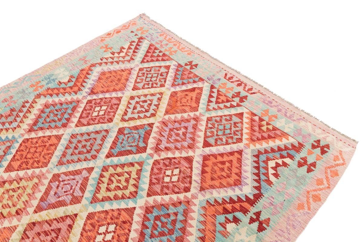 Orientteppich Kelim Afghan 203x281 Handgewebter 3 mm Höhe: rechteckig, Trading, Nain Orientteppich