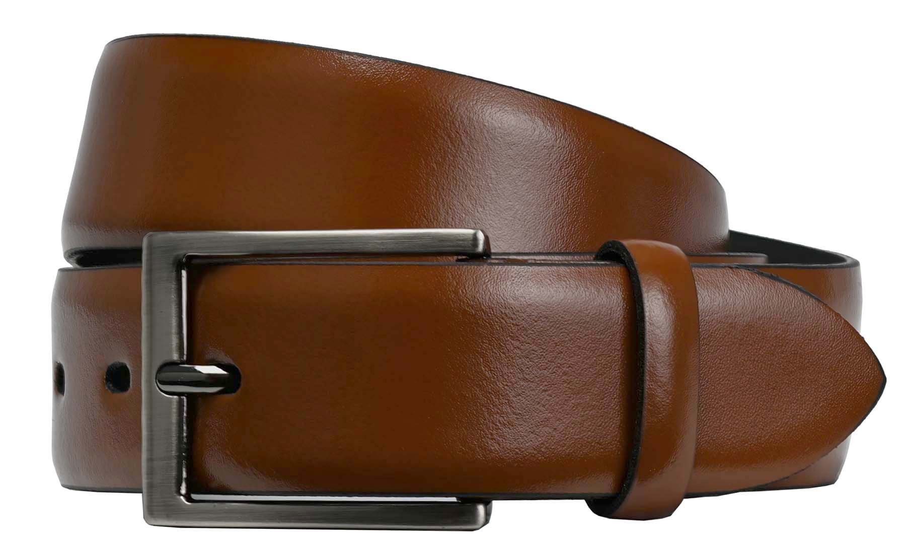 LLOYD Men’s Belts Ledergürtel LLOYD-Herren-Ledergürtel 35 mm Dorn-Schließe cognac | Gürtel