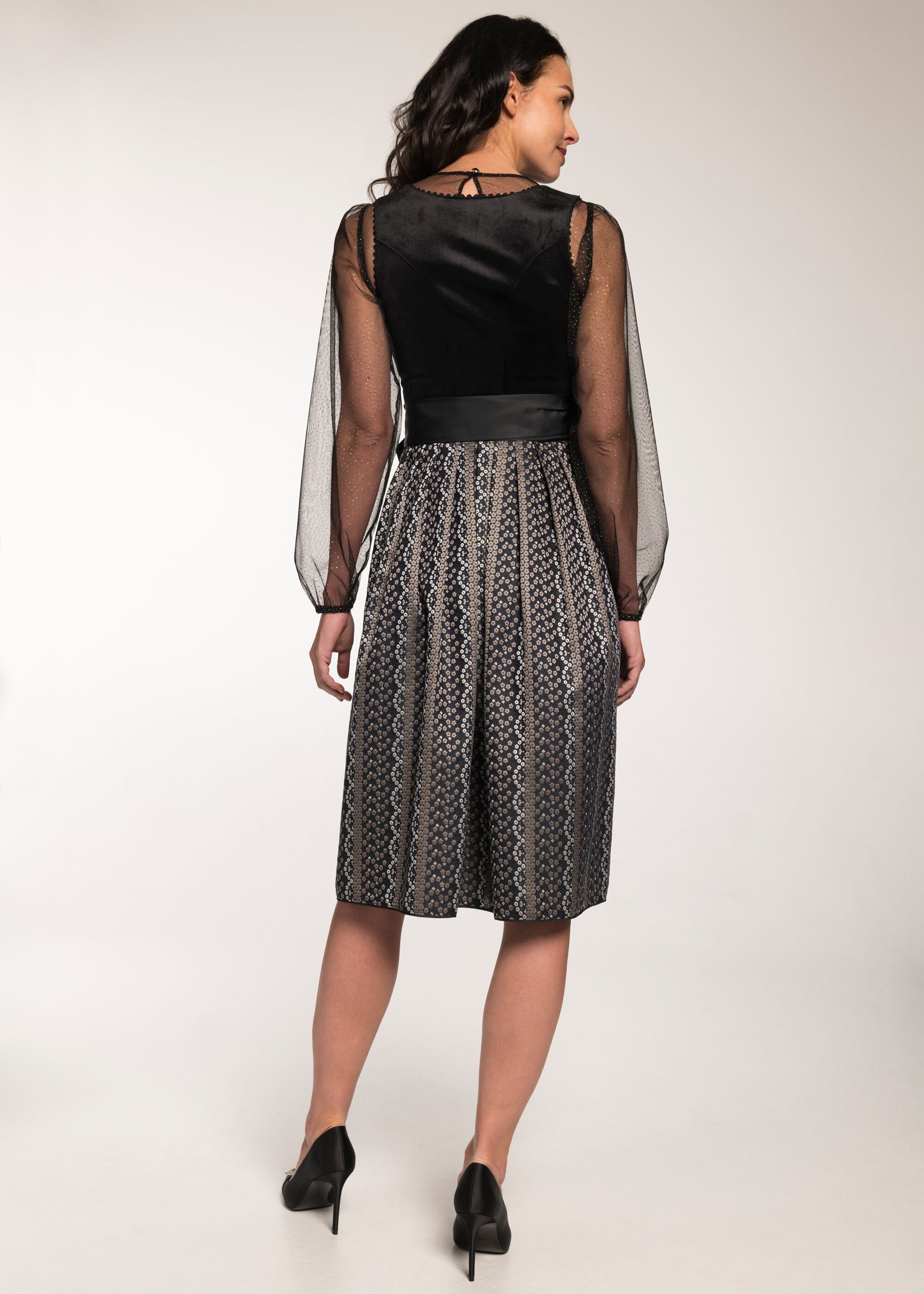 Spieth & Wensky Dirndl Giulianna (1-tlg) Samtoberteil
