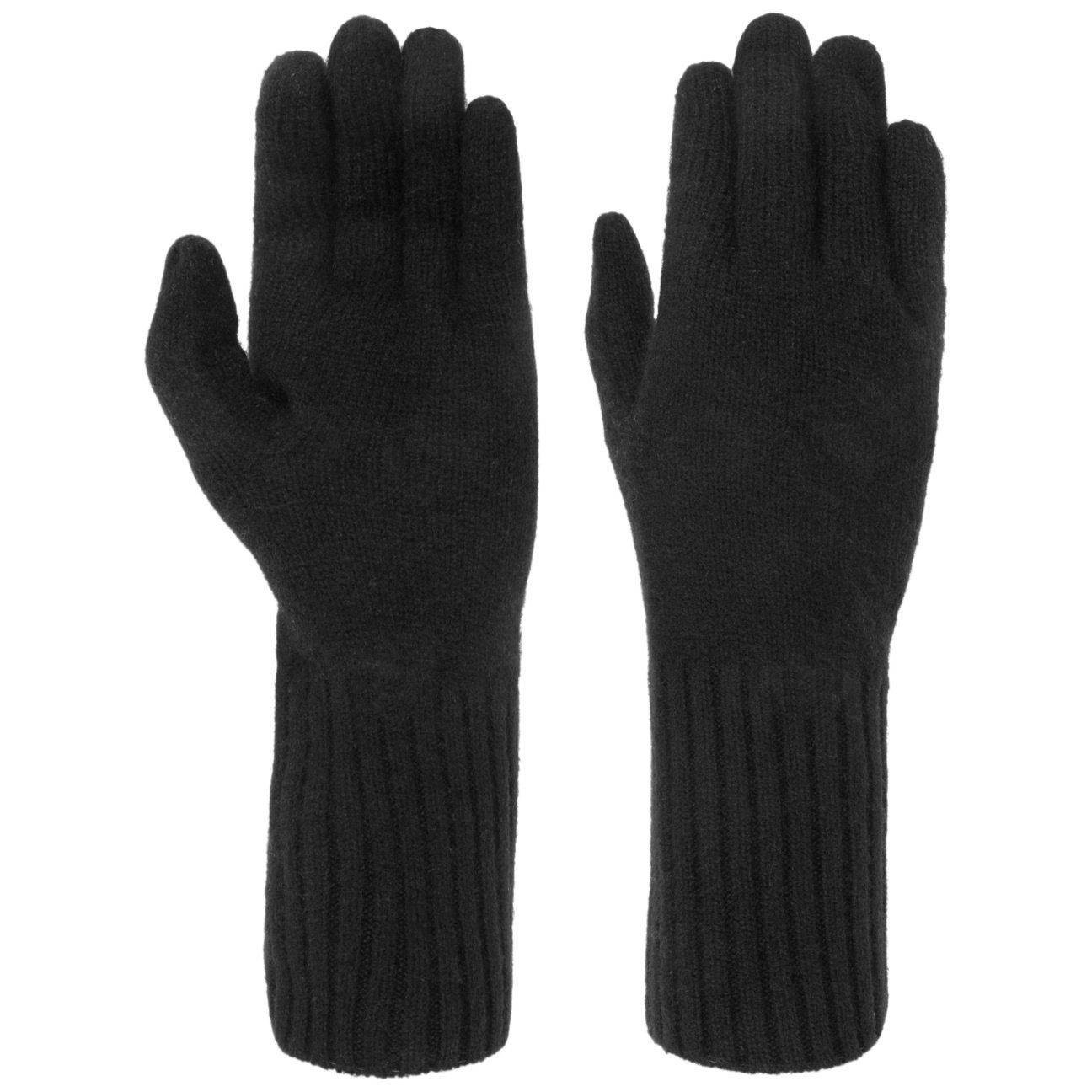 schwarz Handschuhe Strickhandschuhe Seeberger