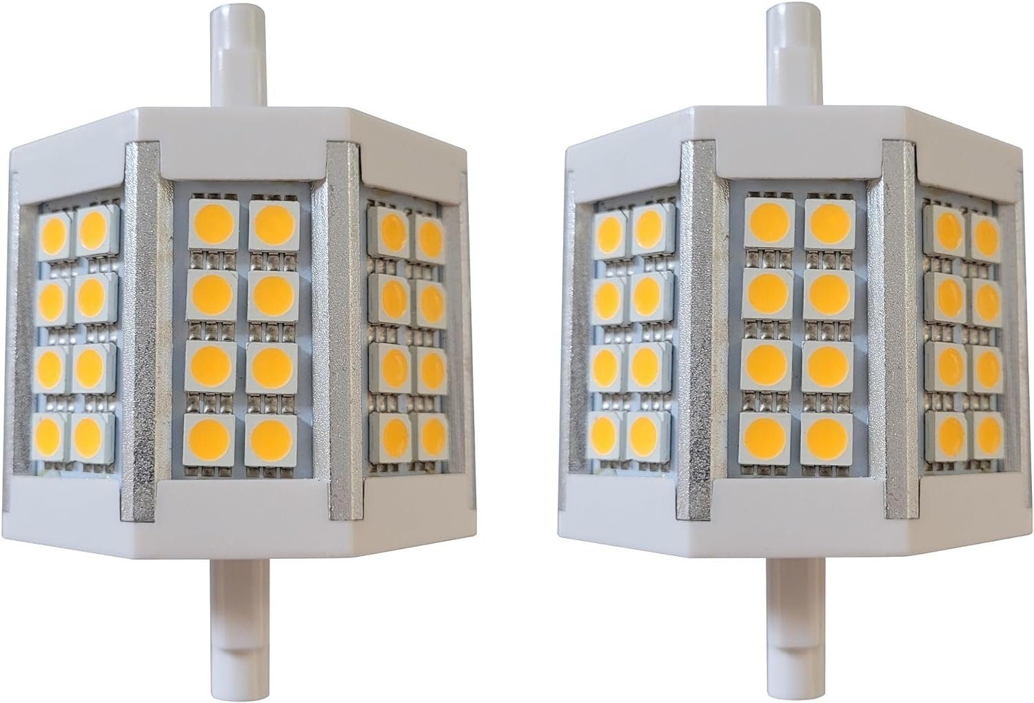 LED-Leuchtmittel 2x LED Stablampe J78 RX7S 4W 390 Lm 2700 K
