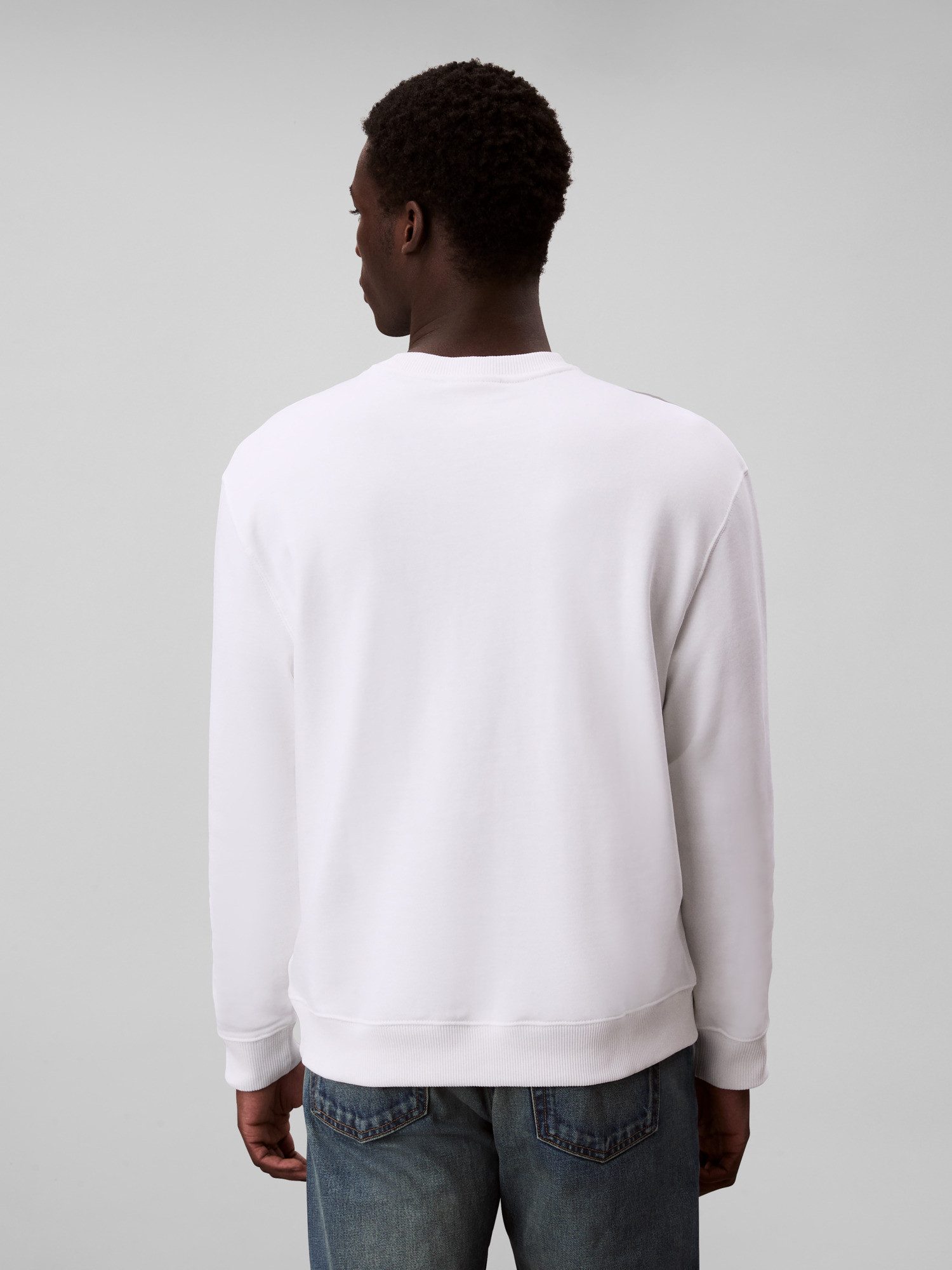 Calvin Klein Sweatshirt LS EU 350TERRY CK OVERLAP GRAPHI Rundhalsausschnitt, regular fit
