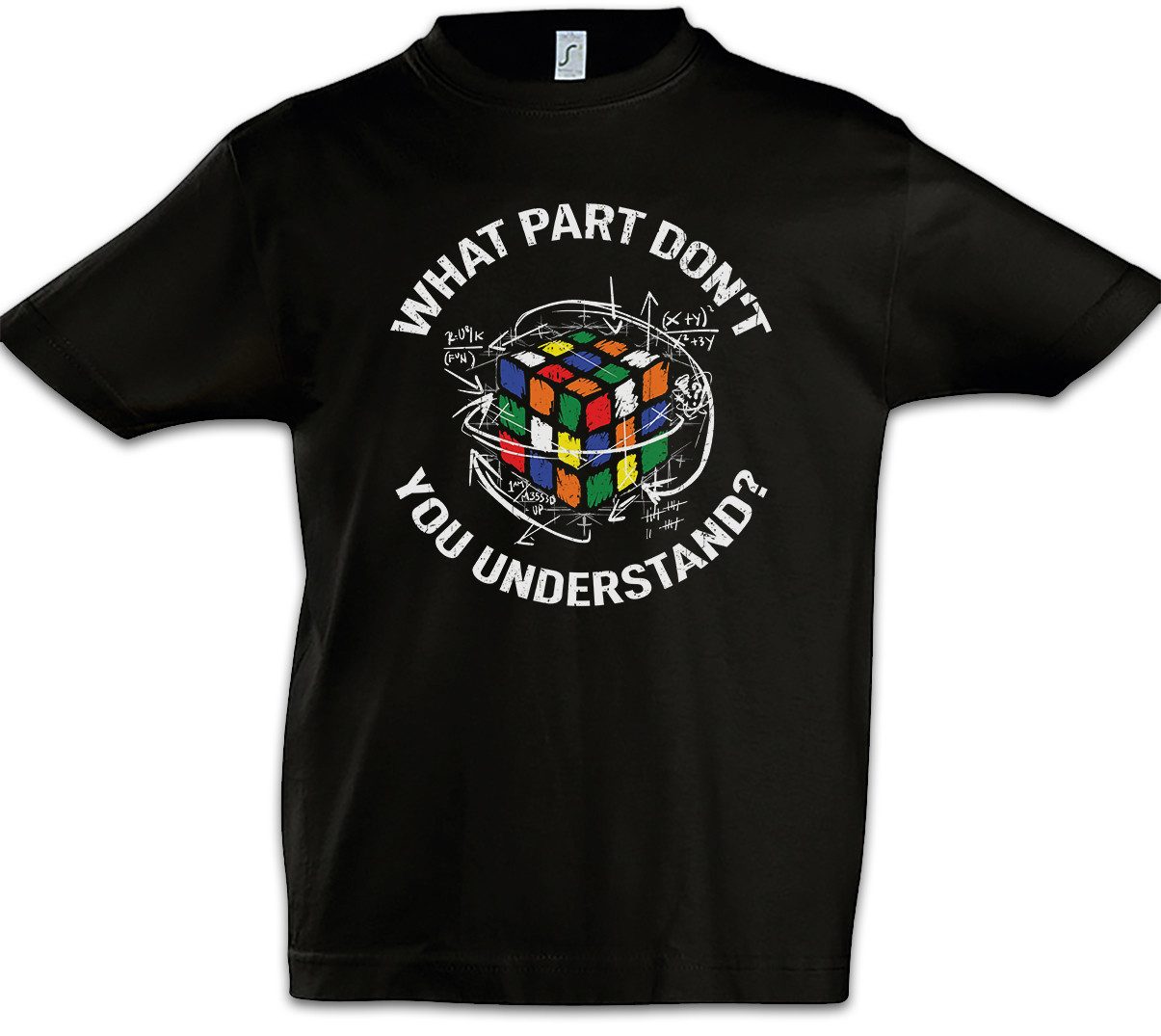 Urban Backwoods Print-Shirt Cube Understand Kinder T-Shirt Zauberwürfel 80s Magic Speed Cubing (1-tlg) Cuber Speedcube Algorithm Cube