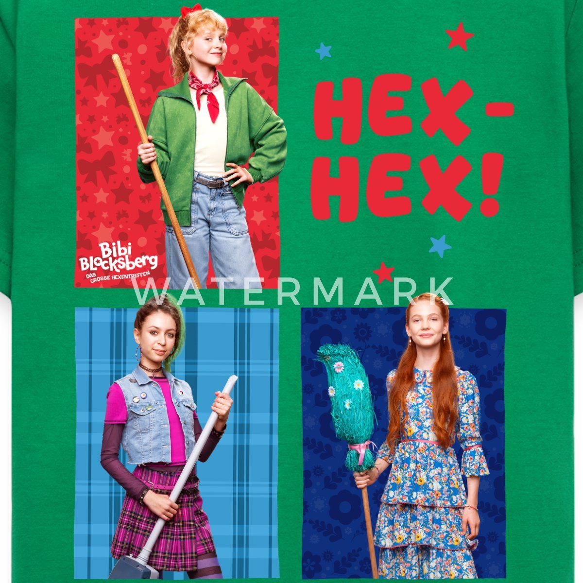 Spreadshirt T-Shirt Bibi Blocksberg Mit Freundinnen Hex-Hex Film Kinder T-Shirt (1-tlg)
