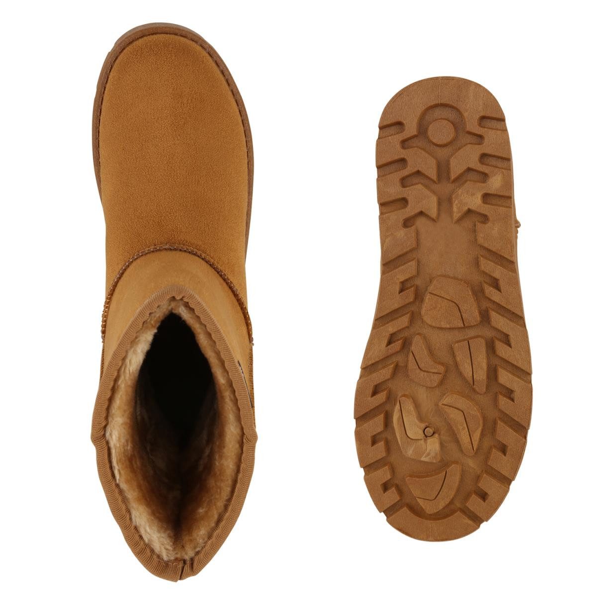 VAN HILL 841503 Winterstiefelette Damen Warm Gefütterte Winter Boots Bequem günstig online kaufen